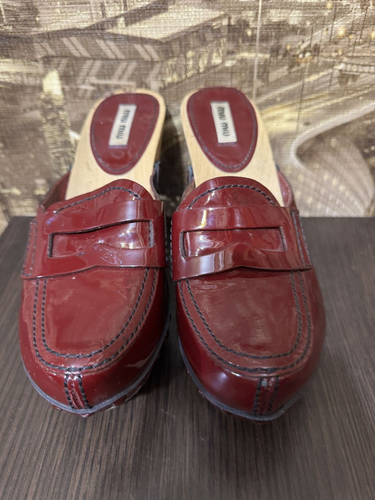 Miu Miu Miu Miu Women's Clogs Size 37 1/2 Made in Italy Size US 7.5 / IT 37.5 - 7 Thumbnail