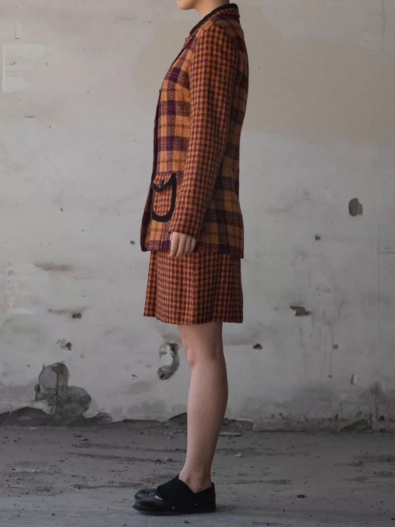 Kenzo KENZO size6 Pumpkin velvet grid set Size M / US 6-8 / IT 42-44 - 3 Thumbnail