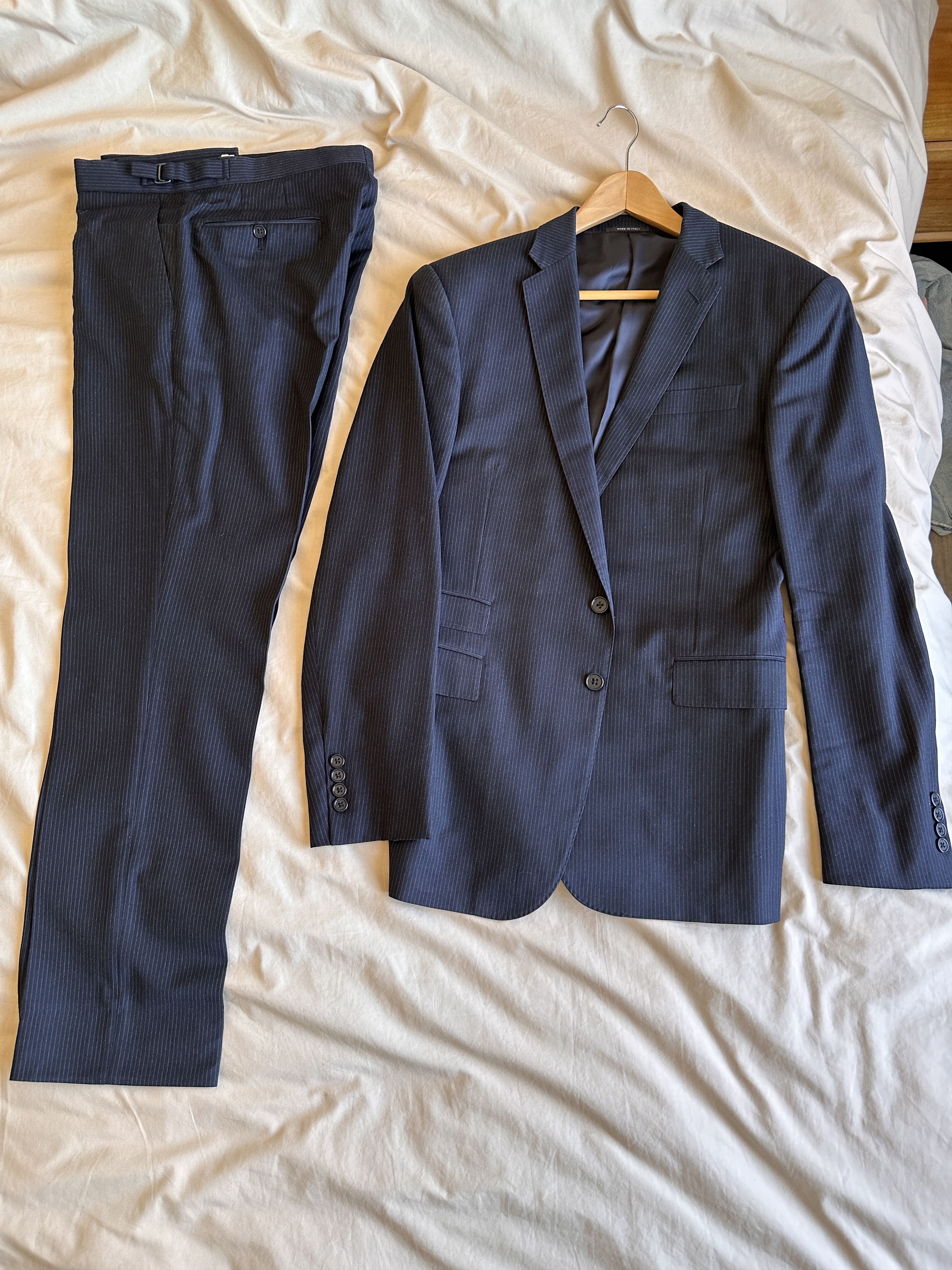 Ralph Lauren Navy twill stripe two piece suit