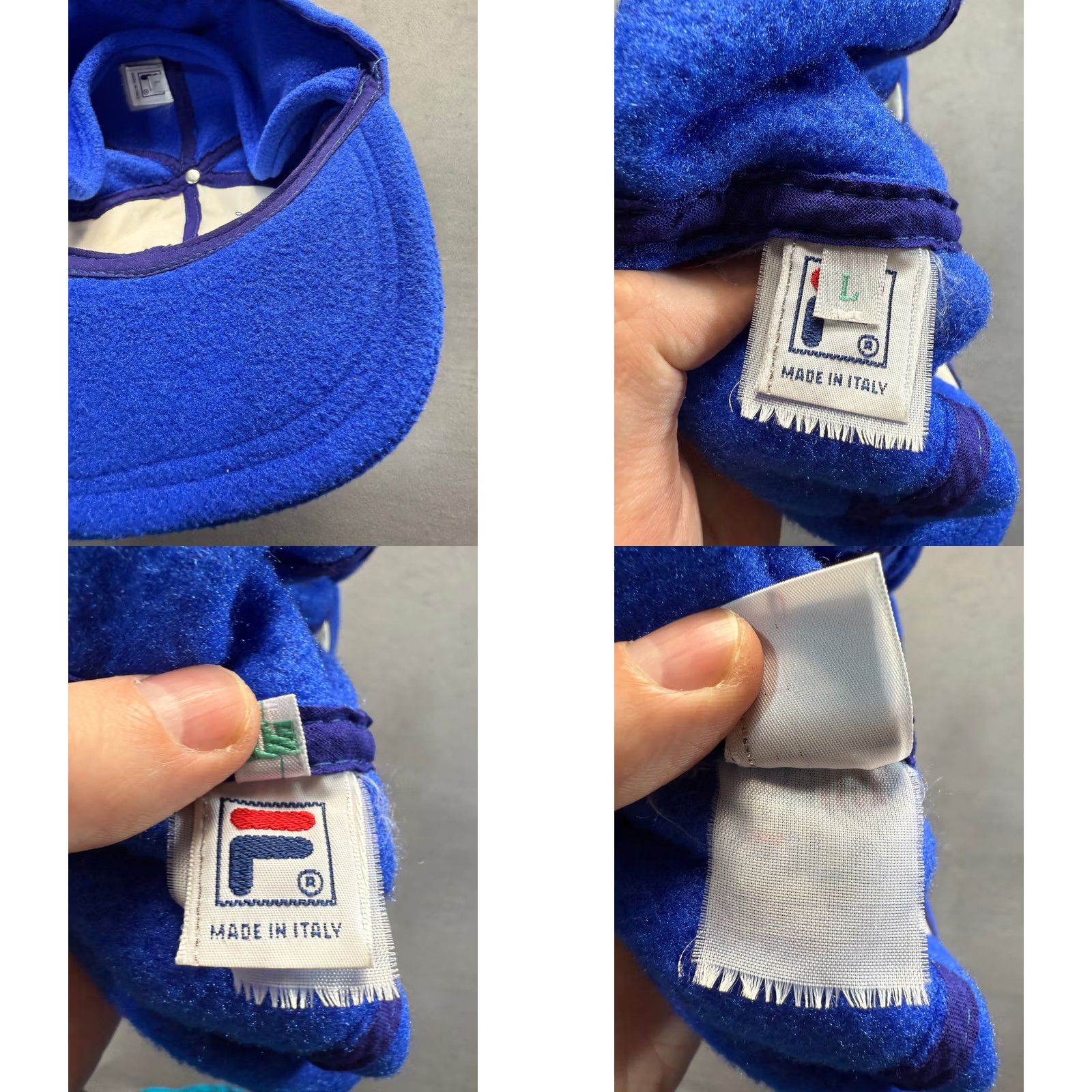 Fila vintage FILA Fleece blue cap hat L 58cm Men Baseball Cap 58cm blue FILA cap Mens Cap Size US L / EU 52-54 / 3 - 9 Thumbnail