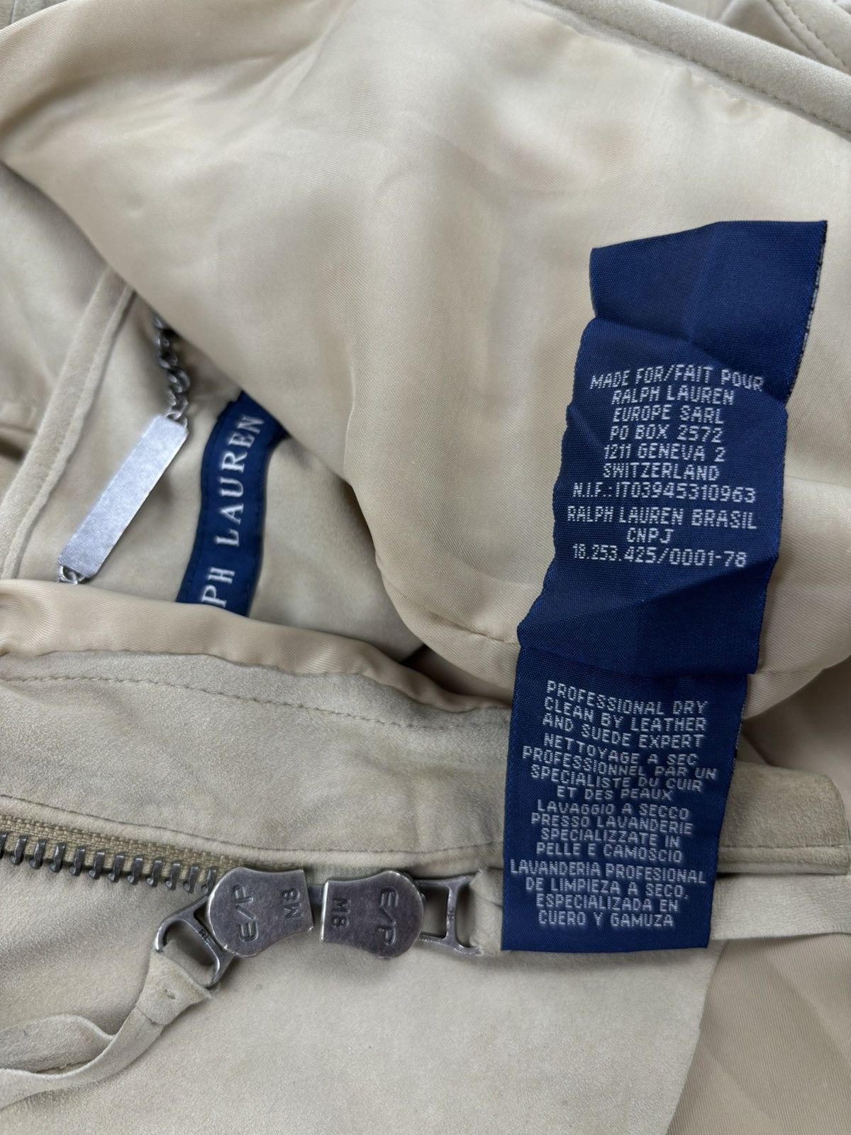 RRL Ralph Lauren × Ralph Lauren × Ralph Lauren Purple Label VTG 90's RALPH LAUREN Suede-Leather Multi-Pocket Zip Gilet Cargo Vest Jacket 2 Size XS / US 0-2 / IT 36-38 - 17 Thumbnail