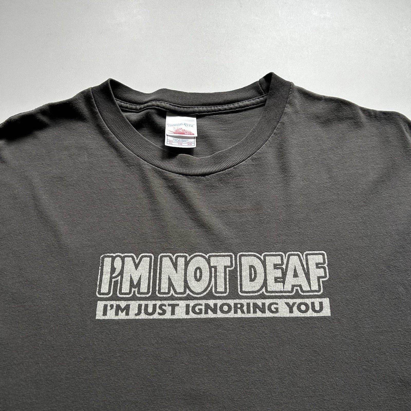 Vintage Vintage Funny Shirt XL Y2K Im Not Deaf Im Just Ignoring You Size US XL / EU 56 / 4 - 2 Thumbnail