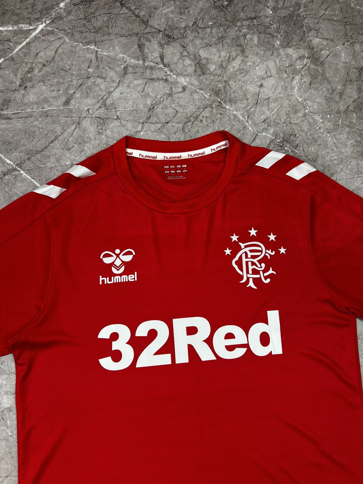 Hummel Hummel Glasgow Rangers 32RED 1 football home jersey Size US L / EU 52-54 / 3 - 5 Thumbnail