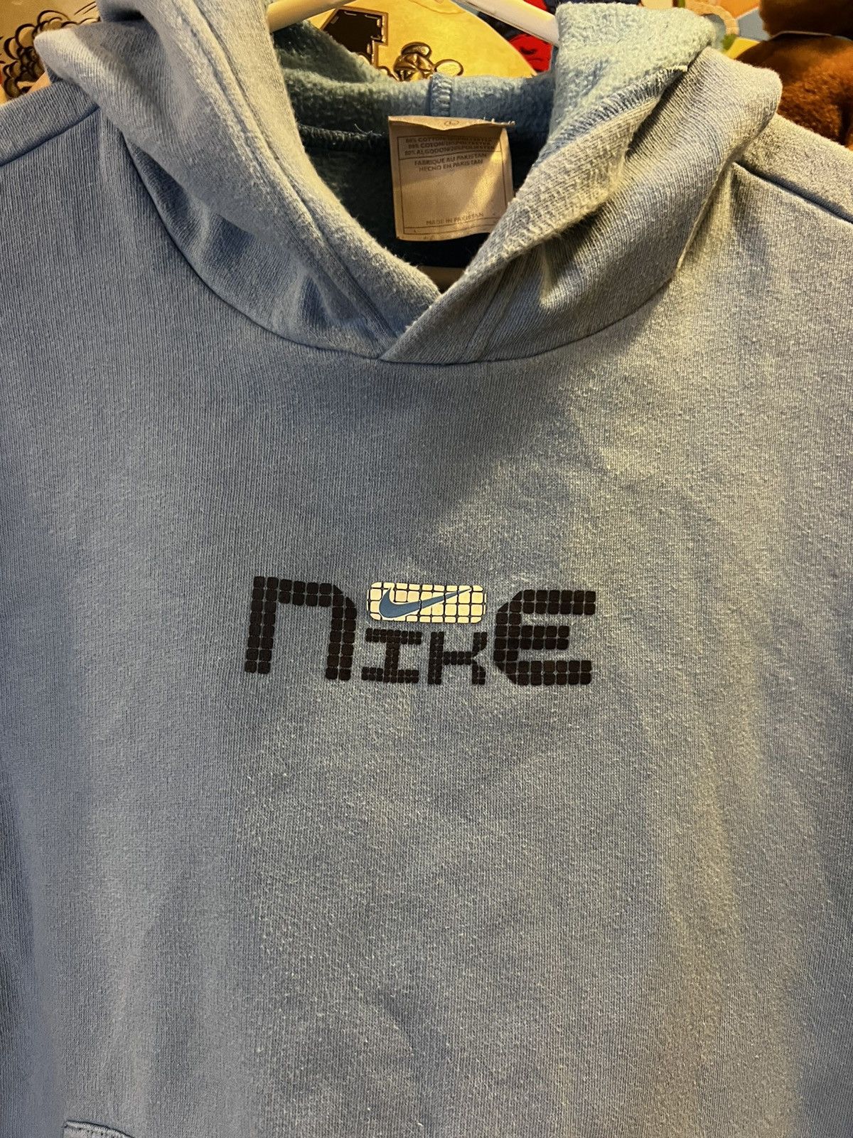 Nike × Vintage Vintage Y2K Center Check Nike Beautiful Hoodie Size US L / EU 52-54 / 3 - 2 Thumbnail