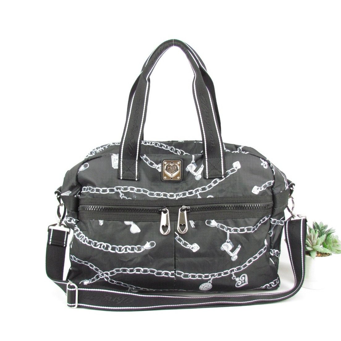 Brighton Brighton Printed Nylon Travel Bag with Crossbody Strap Size ONE SIZE - 1 Thumbnail