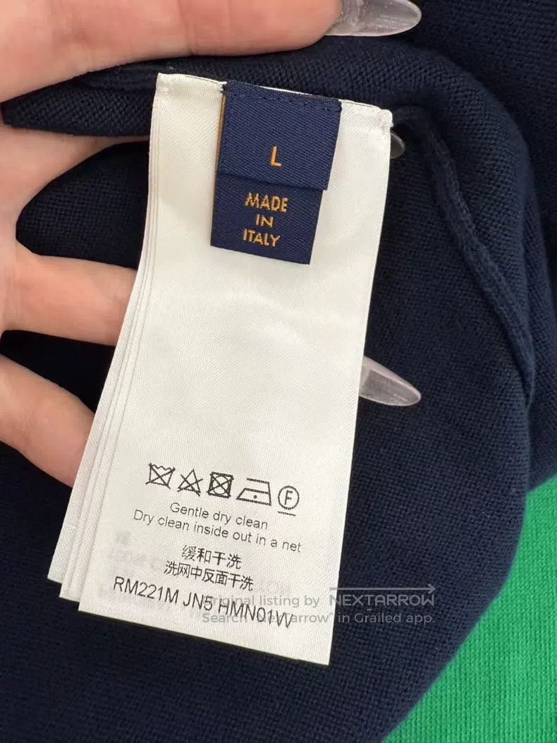 Louis Vuitton Louis Vuitton Nigo Co-branded Love Blue Knit Half Sleeve Size US L / EU 52-54 / 3 - 8 Thumbnail