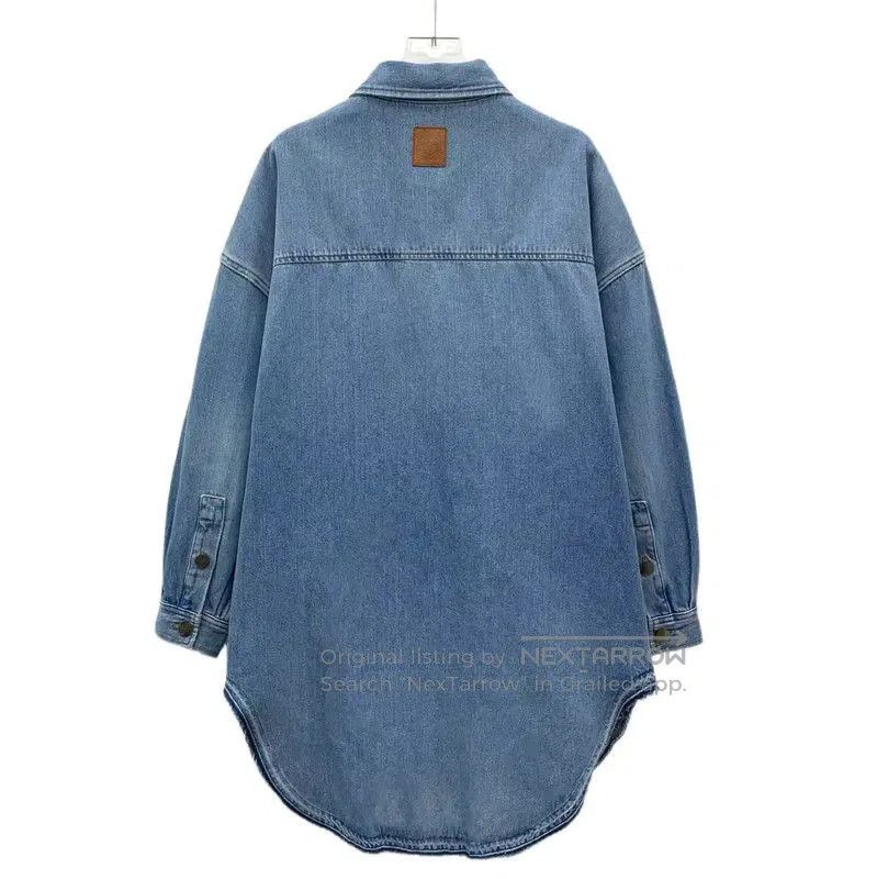 Loewe Loewe Blue Cotton Women's Jacket . Size XS / US 0-2 / IT 36-38 - 2 Thumbnail