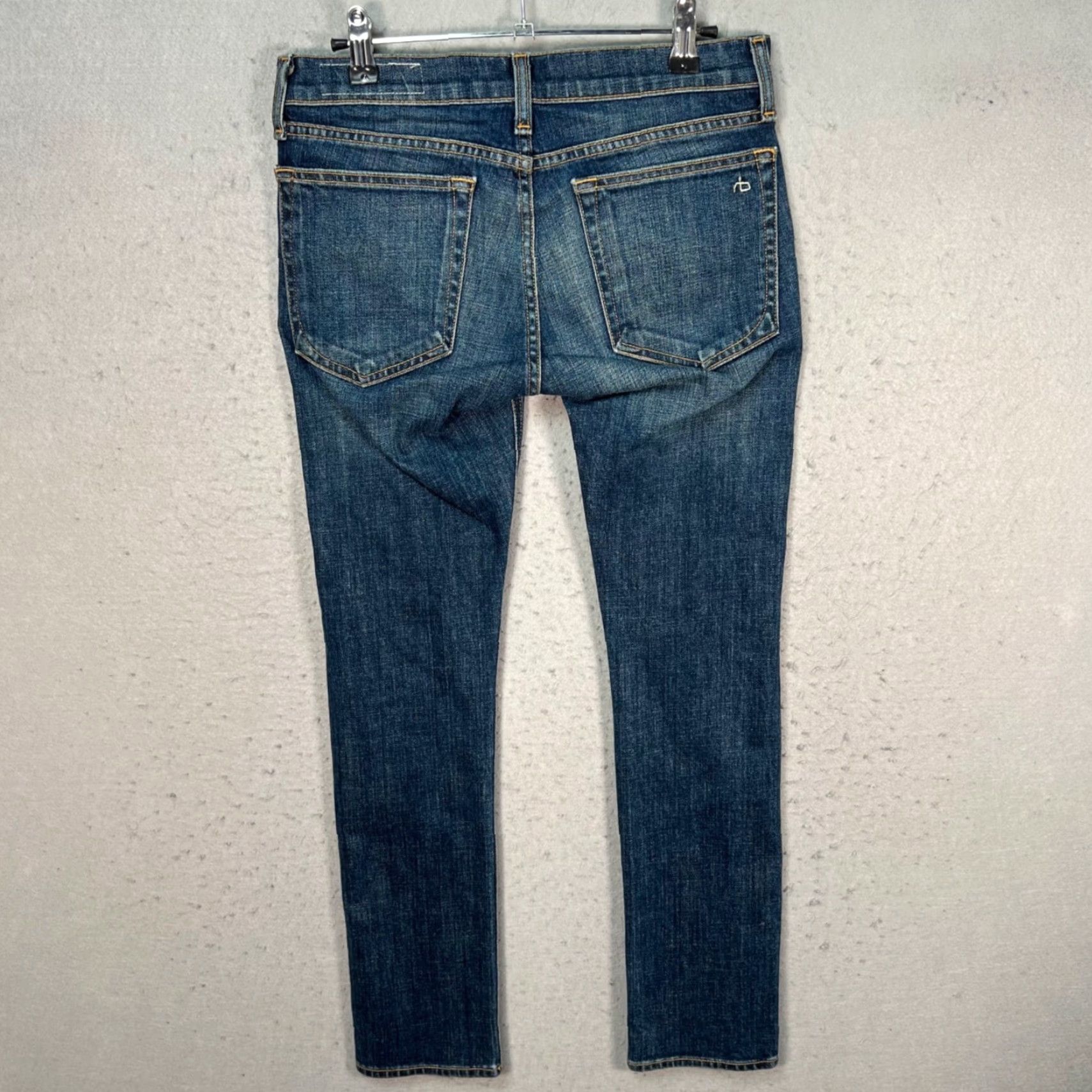 Rag & Bone Rag & Bone Womens Size 25 Tomboy Skinny Mid-Rise Jeans Blue Denim Size 42" / US 20 - 2 Thumbnail