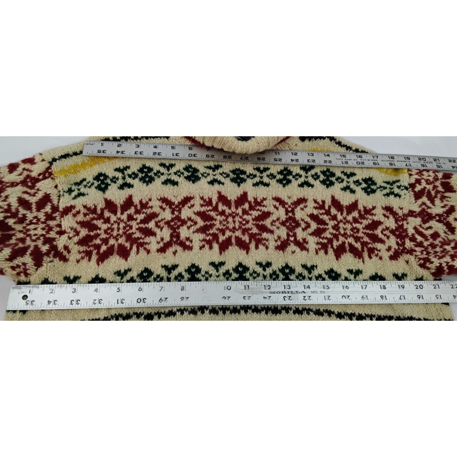 Ralph Lauren Ralph Lauren Country Sweater Women's Med Fair Isle Handknit Size M / US 6-8 / IT 42-44 - 8 Thumbnail