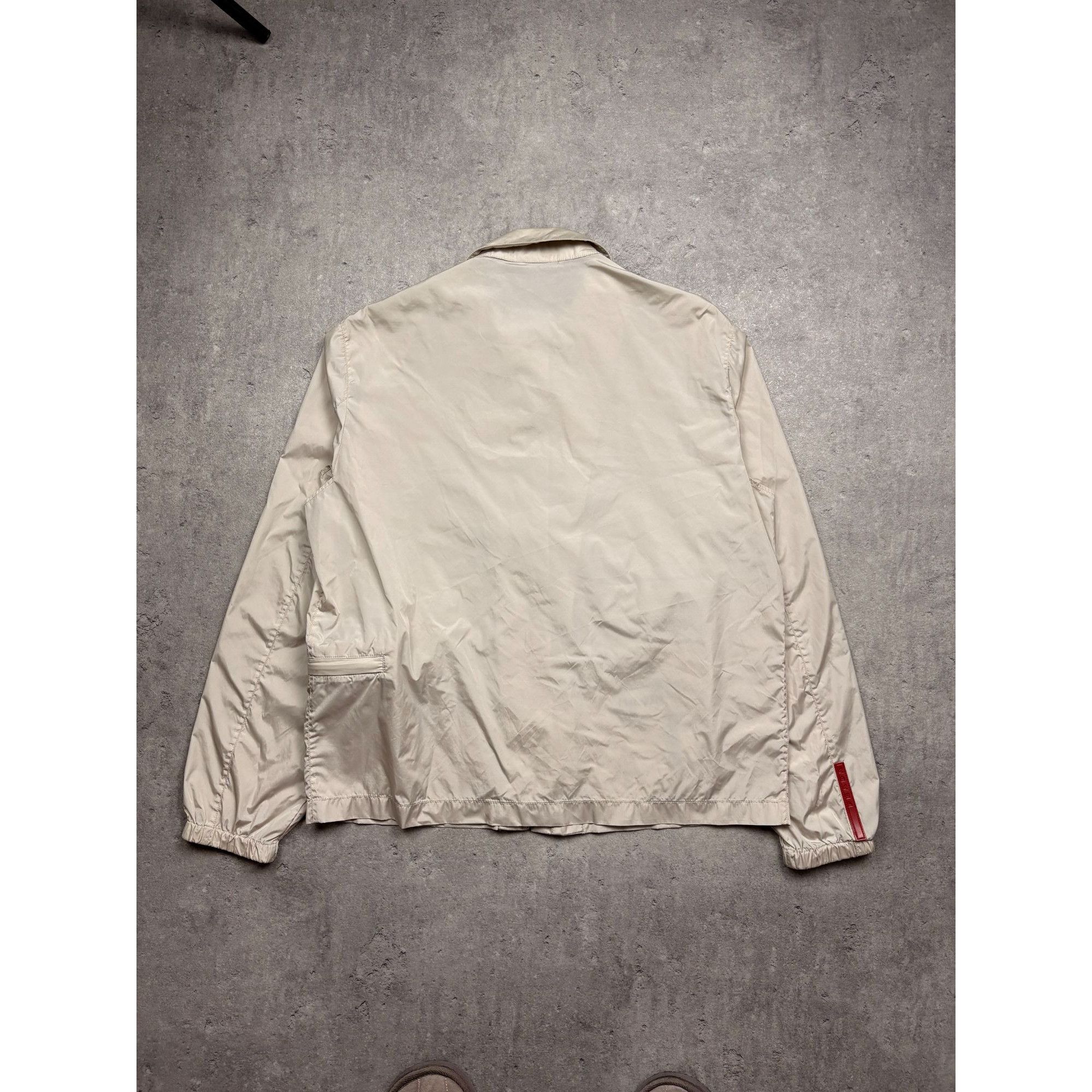 Prada Authentic PRADA Milano Vintage Nylon Women Jacket Beige - Si Size S / US 4 / IT 40 - 8 Thumbnail