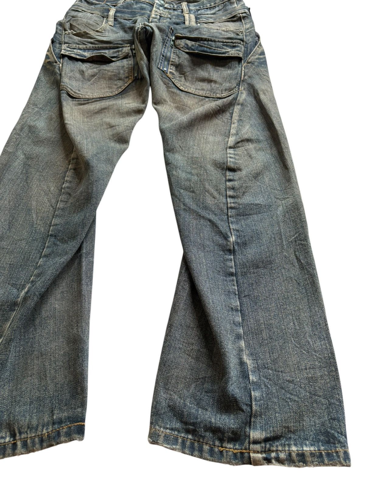Designer Vintage Japanese Breathmint Double Waist Tactical Baggy Jean Size US 35 - 7 Thumbnail