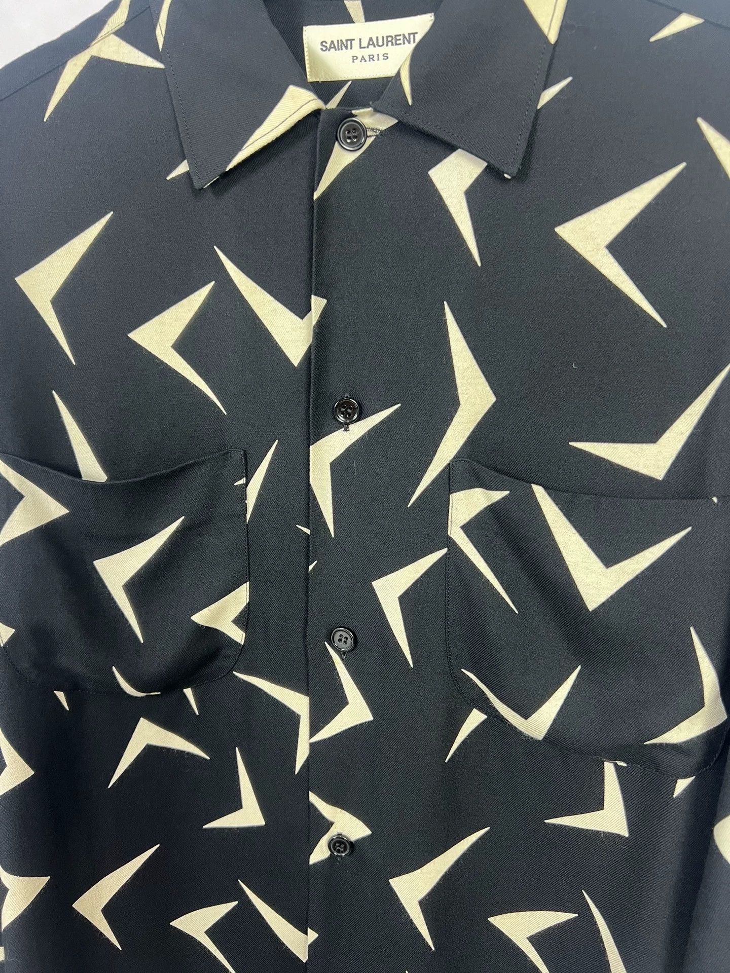 Saint Laurent Paris SLP 15FW Boomerang Shirt Double Pocket Better Fit 36 Size US S / EU 44-46 / 1 - 3 Thumbnail