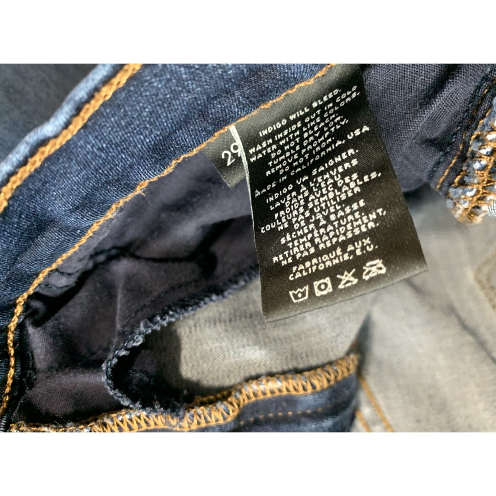 J Brand J Brand Jeans Skinny Denim Women’s 29 Blue Low Rise Dark Wash VERUCA 80s 90s Modern Slim Pockets Zipper Size 29" - 7 Thumbnail