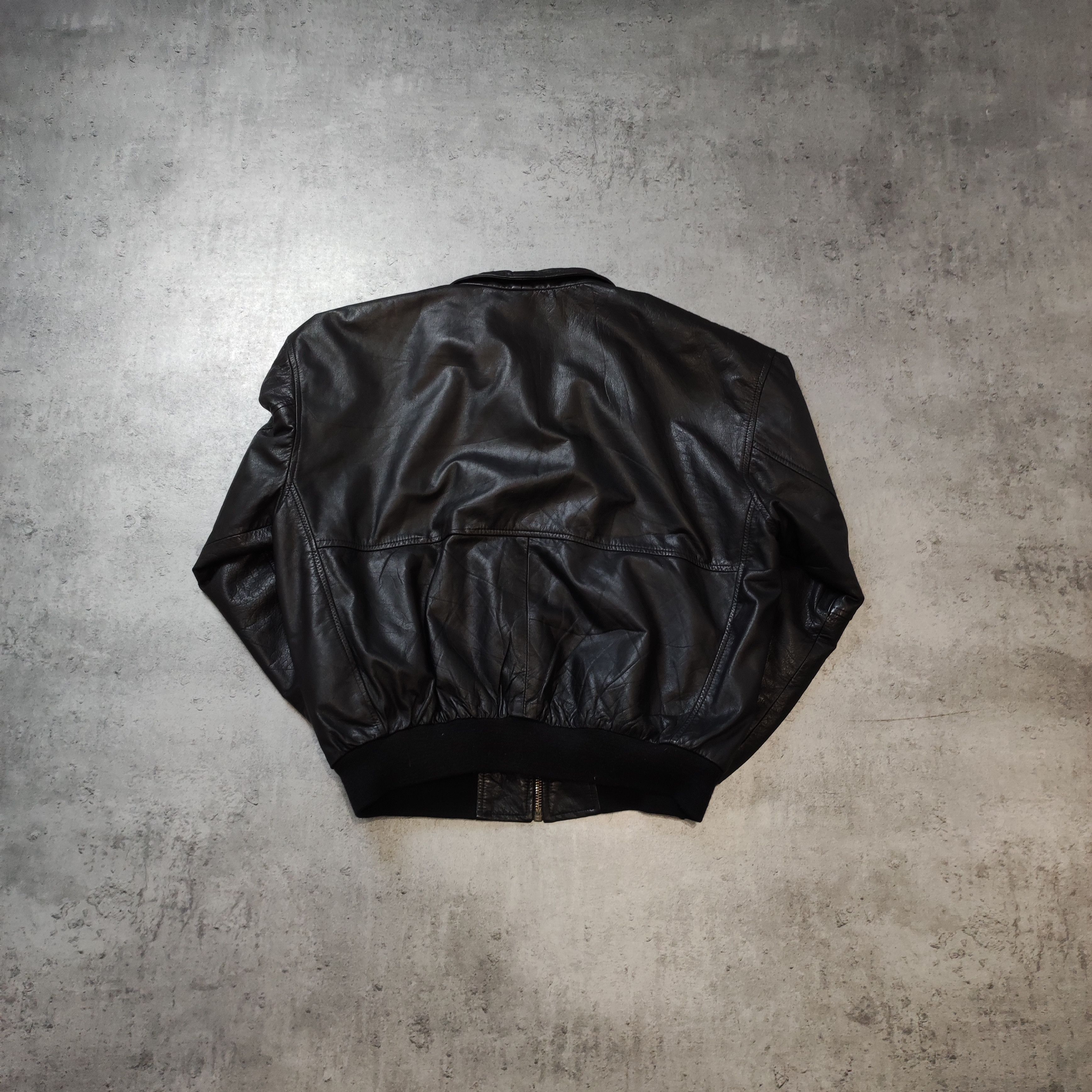 Vintage RARE OG 1994 Speed Heavy Leather Biker Logo Jacket Size US XXL / EU 58 / 5 - 8 Thumbnail