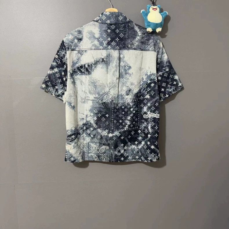 Louis Vuitton LOUIS VUITTON Denim Cashew Flower, Tie-Dye and Full Logo s Size US S / EU 44-46 / 1 - 2 Thumbnail