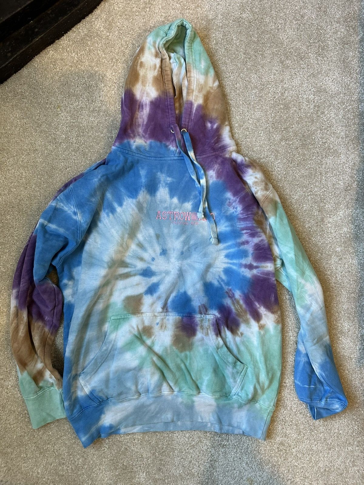 Astroworld festival tye dye hoodie