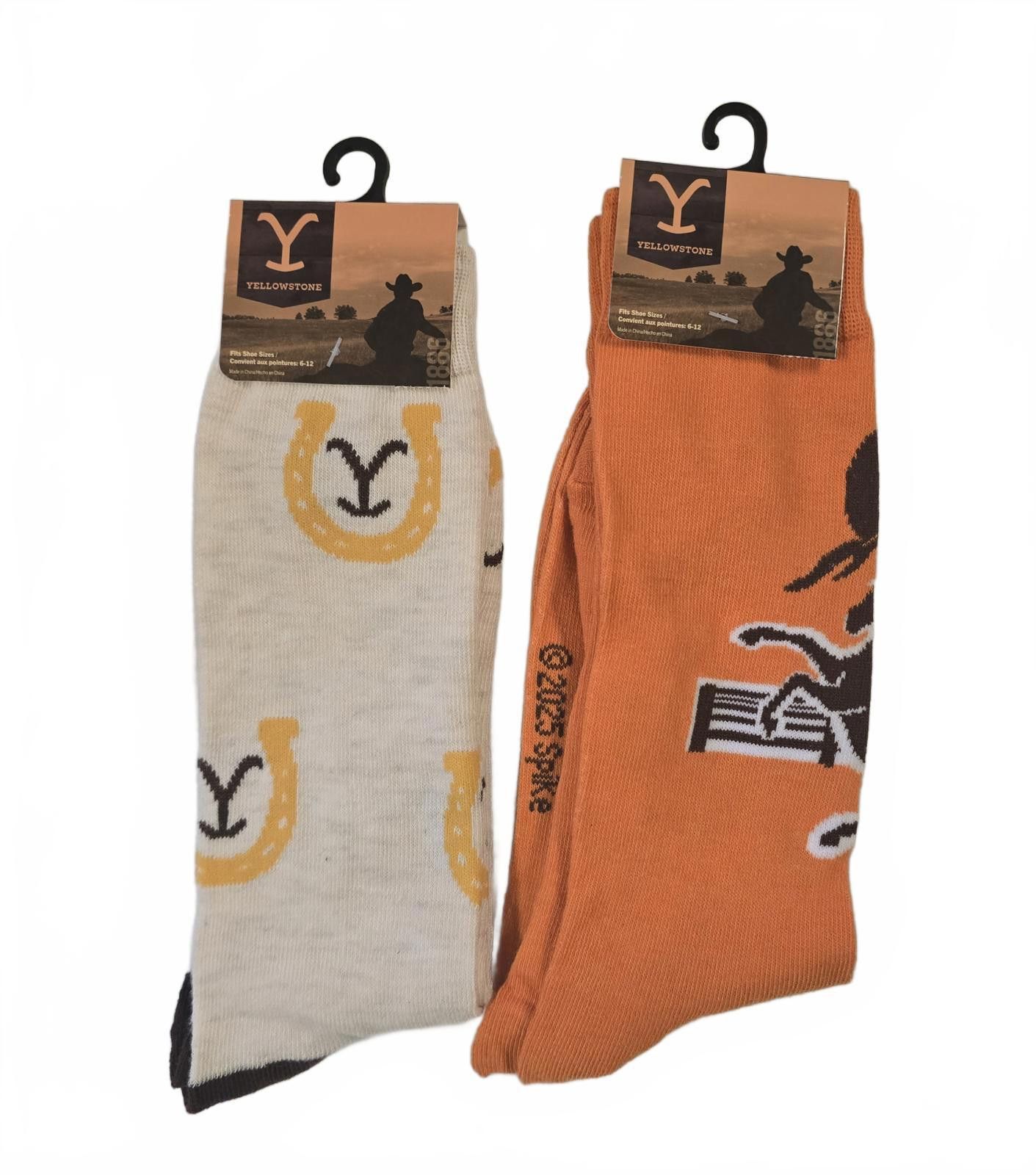 Designer Yellowstone (Paramount) 2 pk Socks Size ONE SIZE - 1 Thumbnail