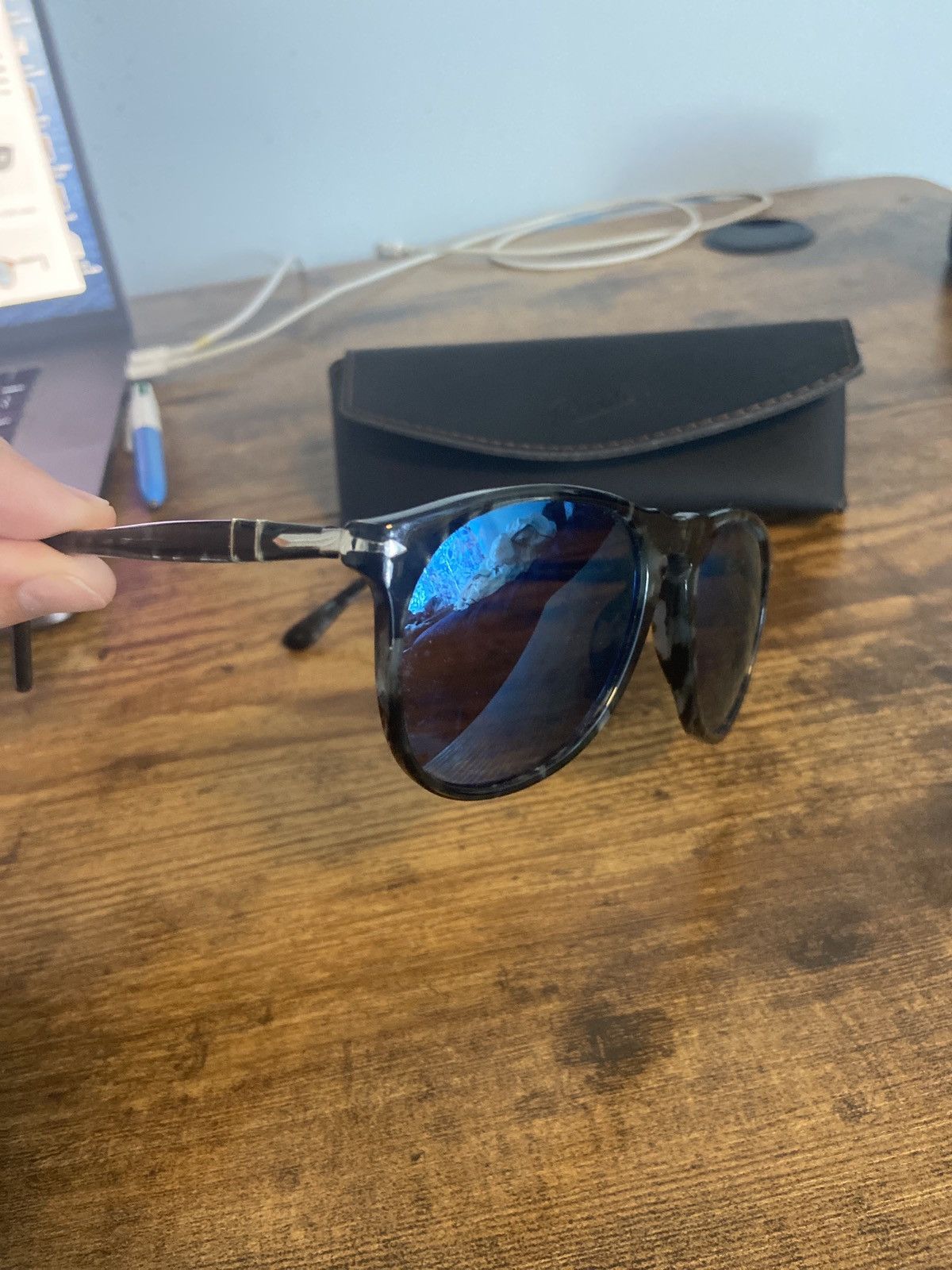 Persol Persol PO9649S - blue tint lens Size ONE SIZE - 2 Thumbnail