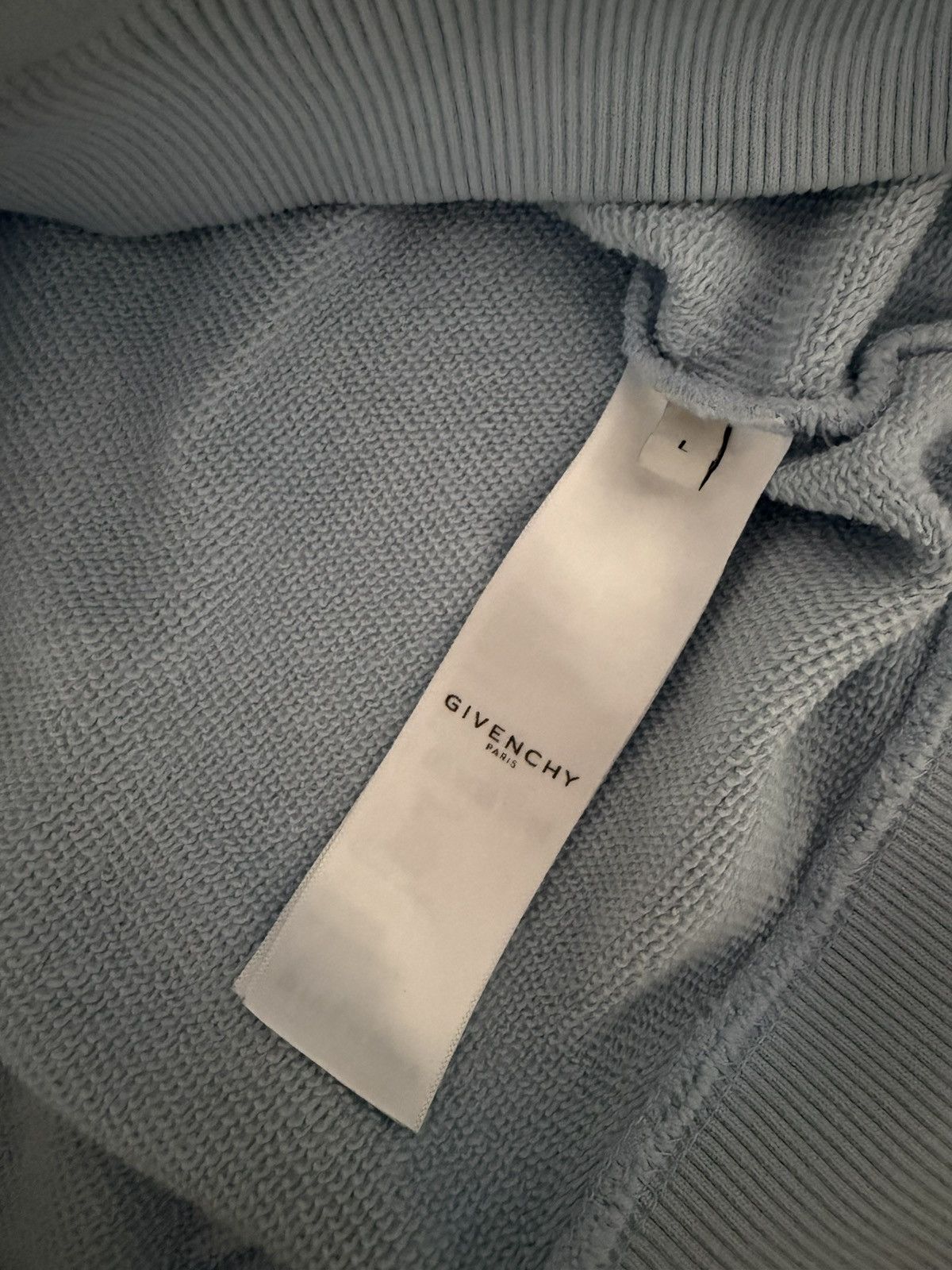 Givenchy Givenchy Light Blue Refracted Embroidered Logo Hoodie Size US L / EU 52-54 / 3 - 7 Thumbnail