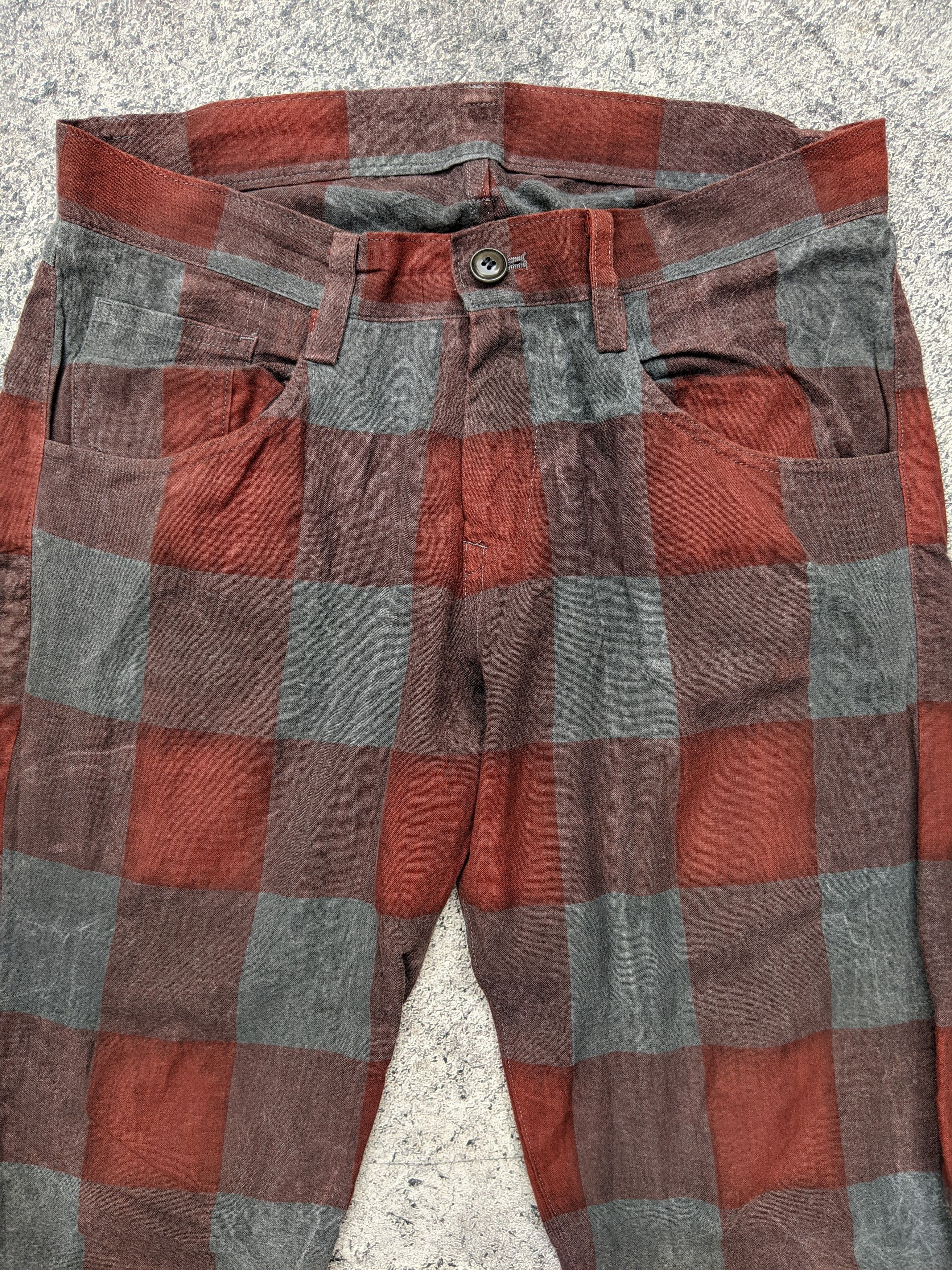 Y's Yohji Yamamoto Tartan Pants Size 30" / US 8 / IT 44 - 3 Thumbnail