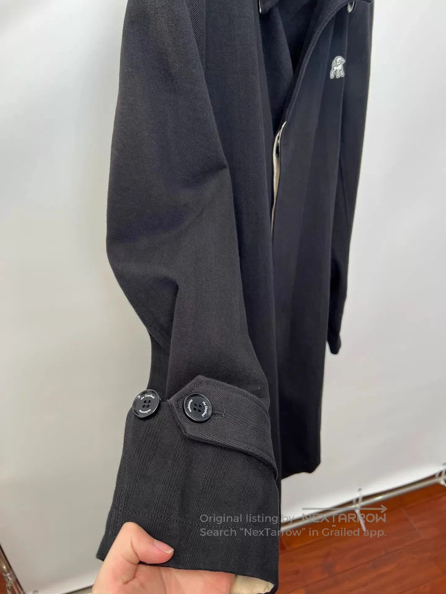 Undercover Black Long Coat with Collar . Size US L / EU 52-54 / 3 - 5 Thumbnail