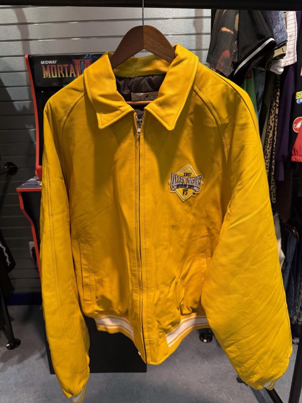 Other ValeLives Valley Leather Jacket Yellow Rare Release Size XL Size US XL / EU 56 / 4 - 3 Thumbnail