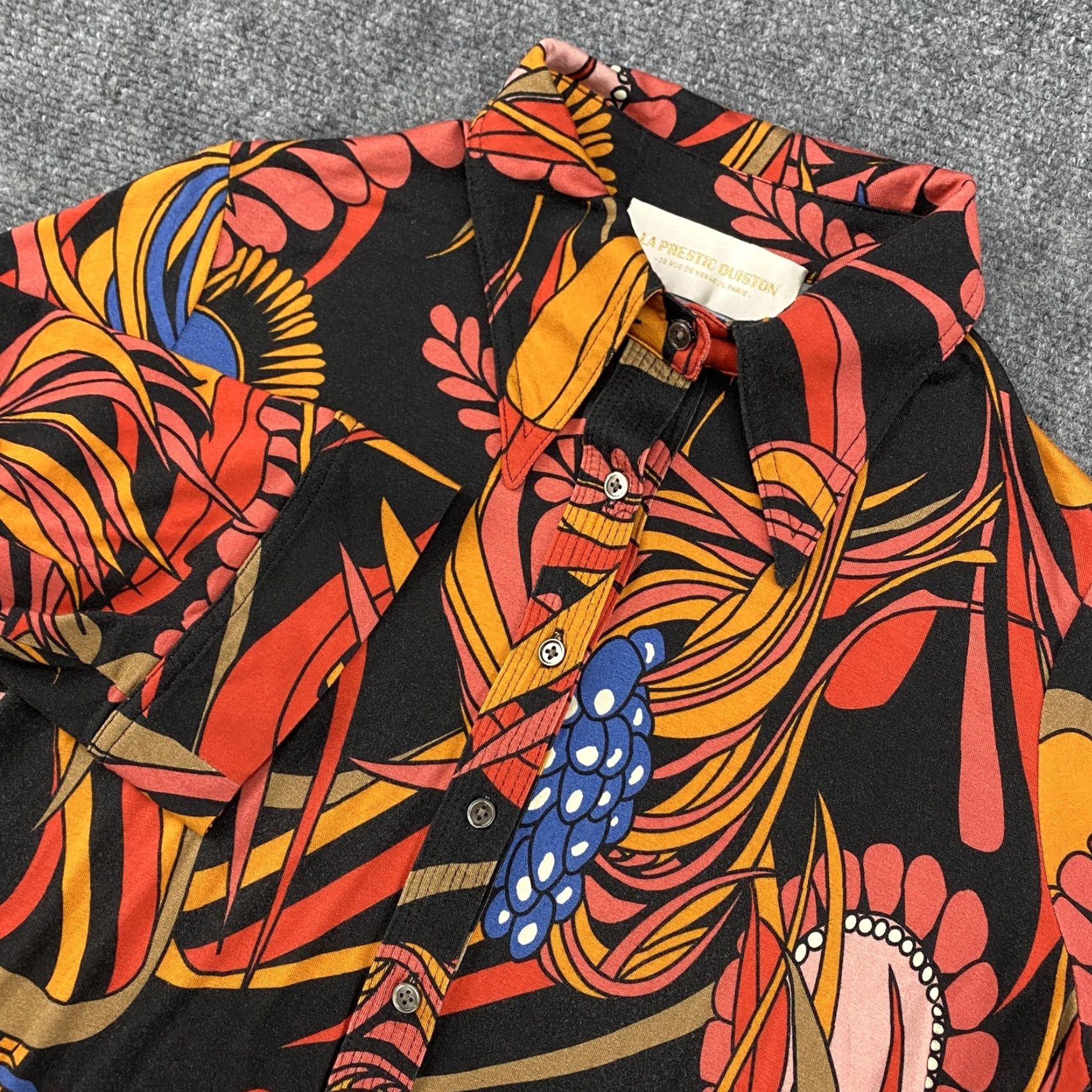 Vintage VINTAGE La Prestic Ouiston Polo Shirt Womens 0 Floral Print Lauren SS22WSH11B Size XS / US 0-2 / IT 36-38 - 2 Thumbnail