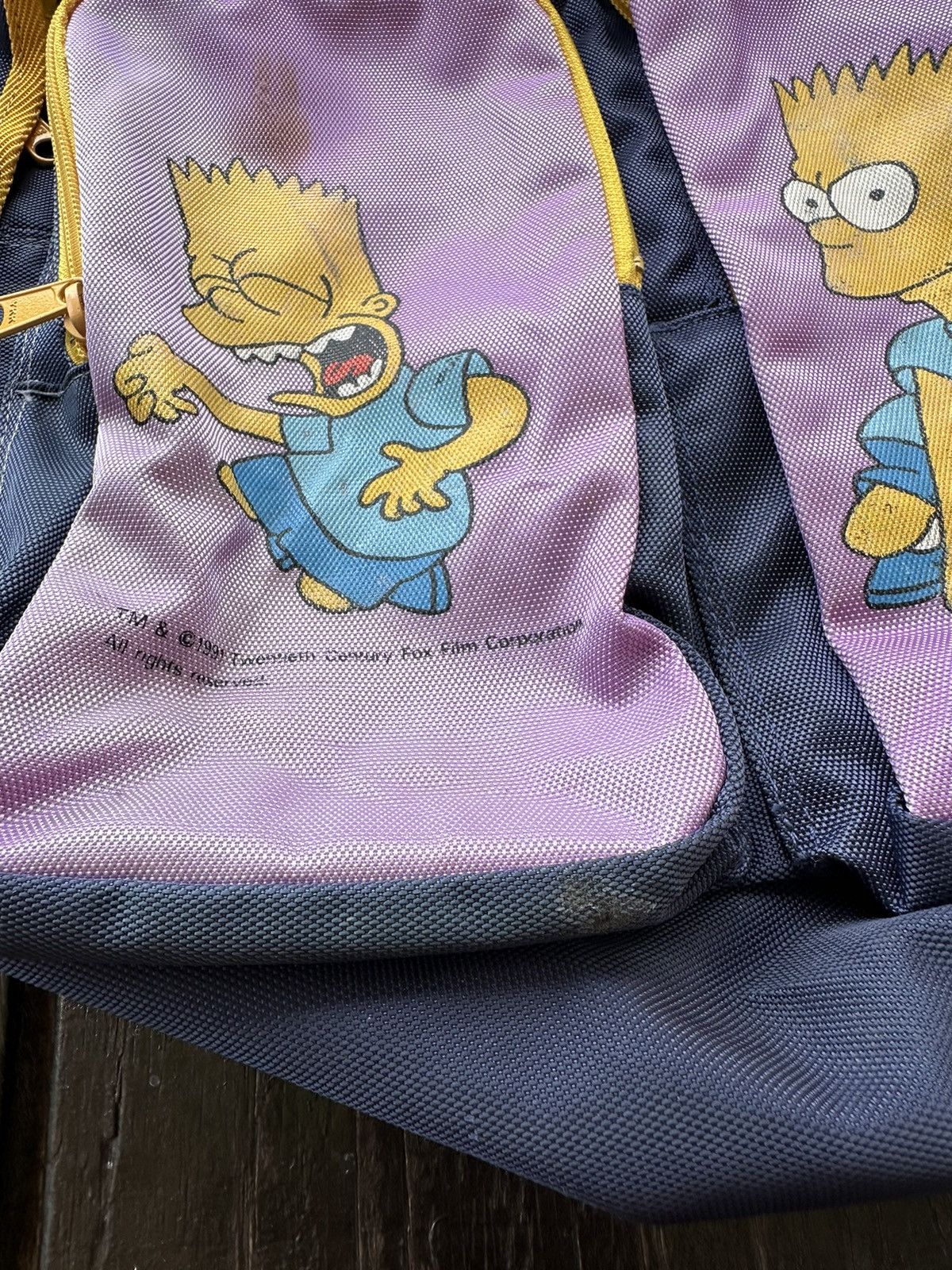 Vintage Vintage Bart Simpson Back Pack 1991 Size ONE SIZE - 7 Thumbnail