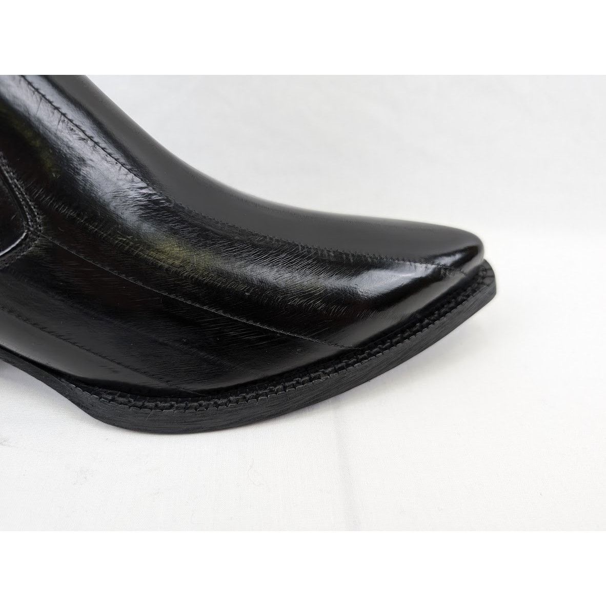 Saint Laurent Paris o1rshd1 Eel Anguilla Leather Lukas Boots in Black Size US 9 / EU 42 - 5 Thumbnail