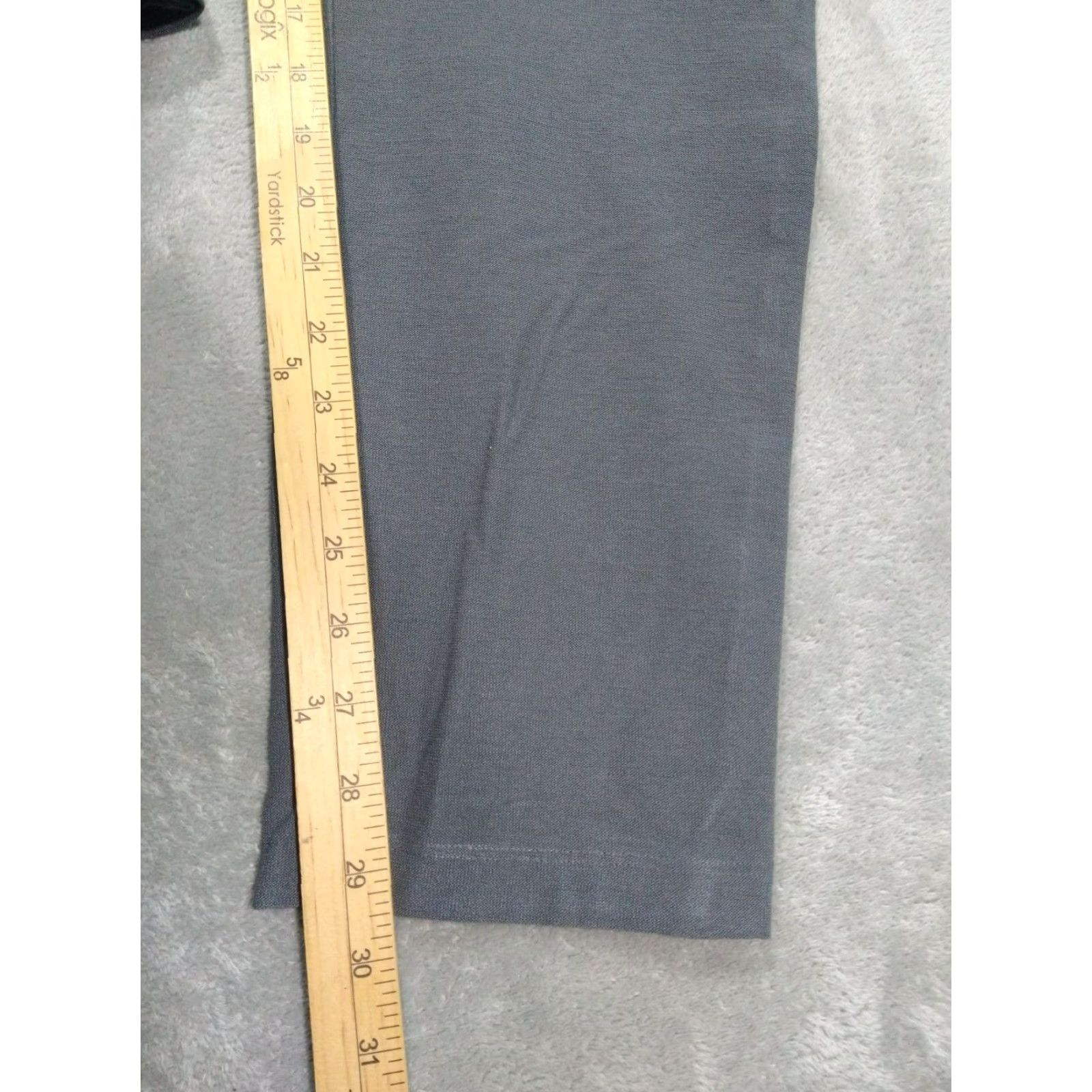 Eileen Fisher Eileen Fisher Pants Womens 1X Gray Crepe Slim Ankle Washable Stretch System Size 40" / US 18 - 5 Thumbnail