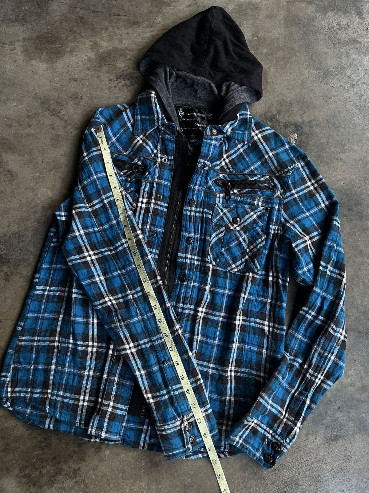 If Six Was Nine JAPANESE GRANGESTA STANDARD DOUBLE LAYER HOODIE PUNK VKEI Size US M / EU 48-50 / 2 - 11 Thumbnail