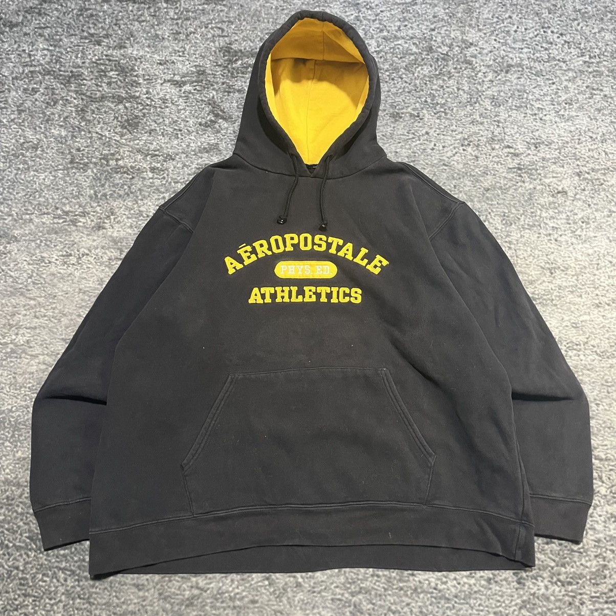Aeropostale Vintage Y2K Aeropostale Athletics Skater Spellout Hoodie Size US L / EU 52-54 / 3 - 3 Thumbnail