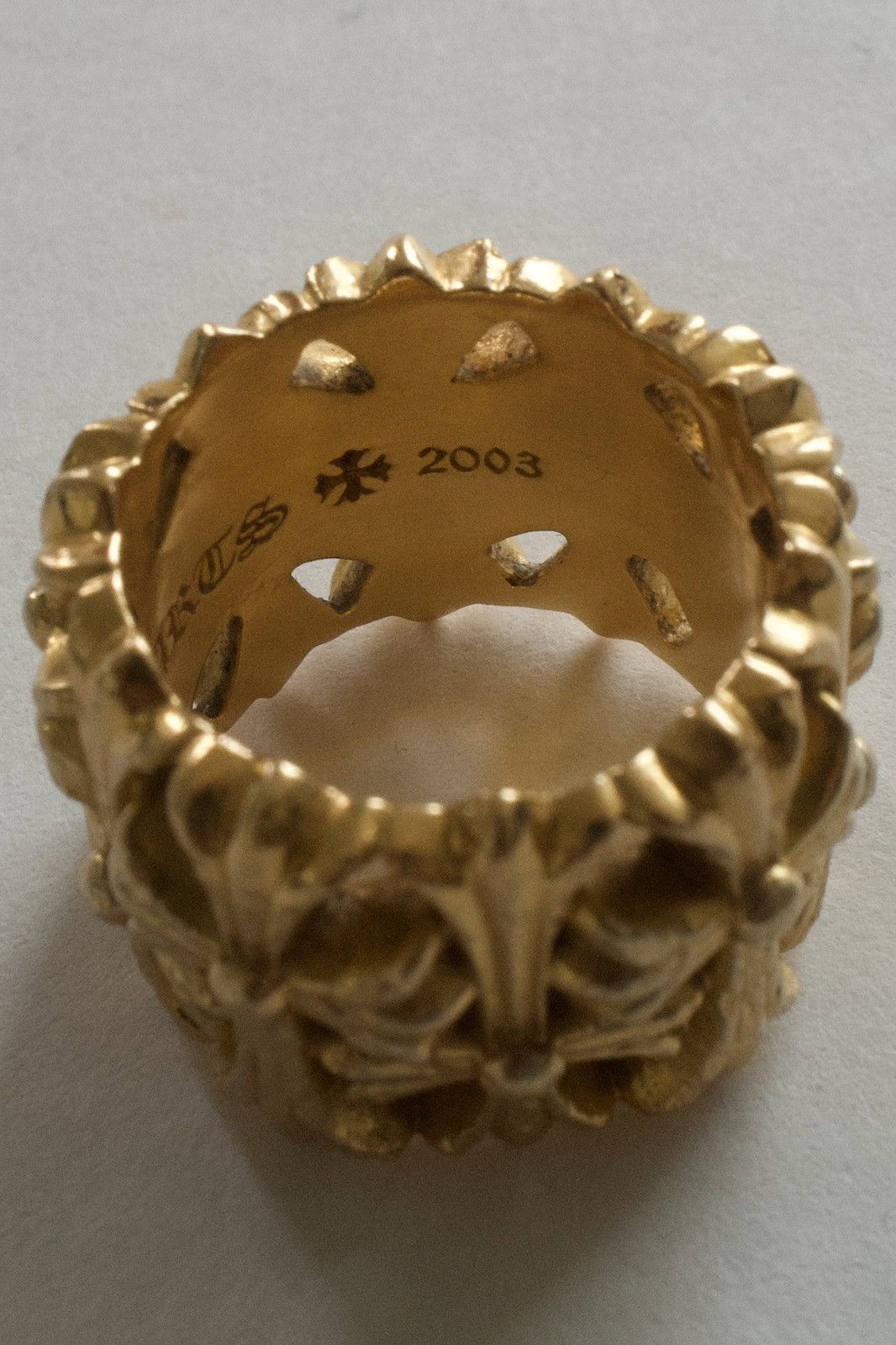 Chrome Hearts 22k Gold Cemetery Ring Size 6 Size ONE SIZE - 7 Thumbnail