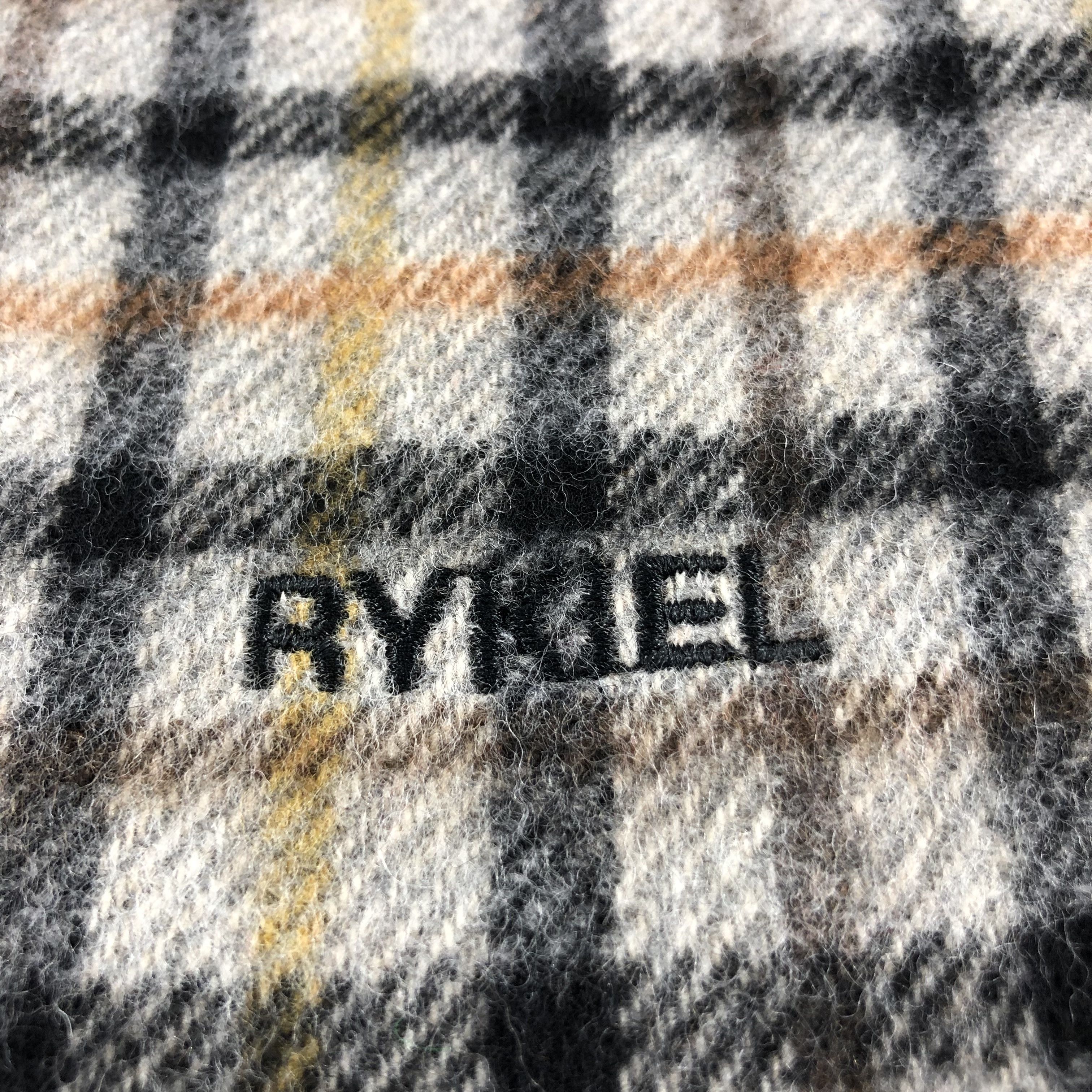 Sonia Rykiel Rykiel Homme Gingham Wool Scarf Muffler V682 Size ONE SIZE - 4 Thumbnail