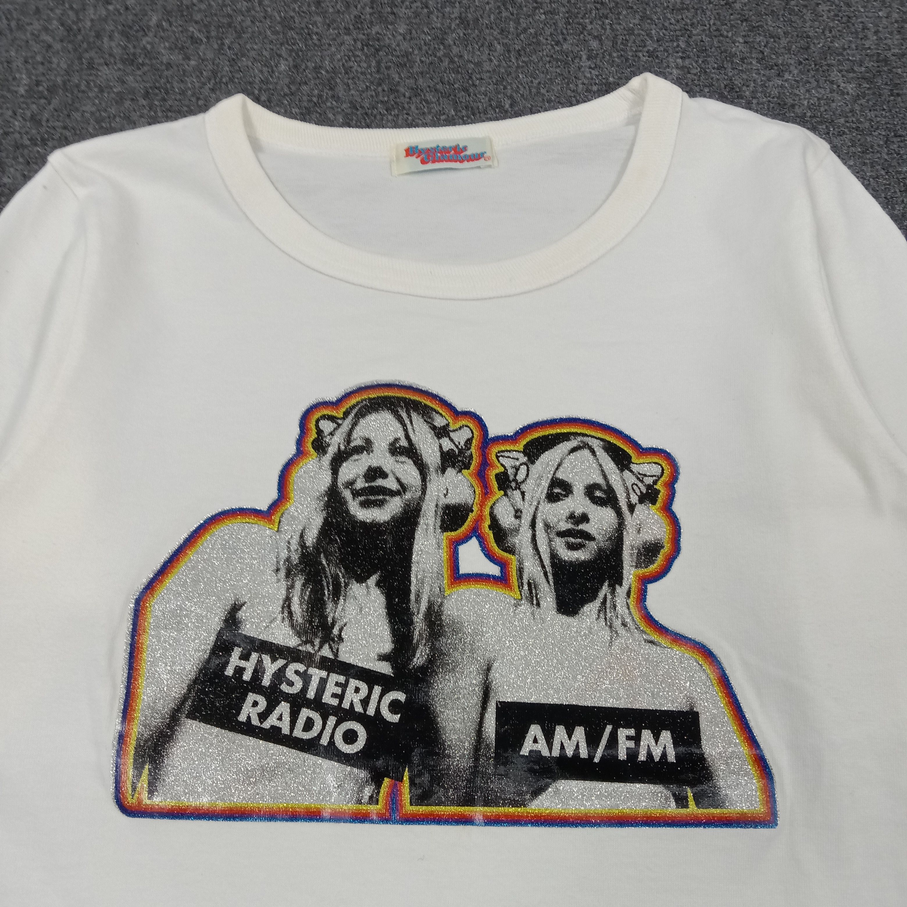 Hysteric Glamour × Japanese Brand × Vintage Hysteric Radio AM/FM Japanese Brand Tshirt Size XS / US 0-2 / IT 36-38 - 2 Thumbnail