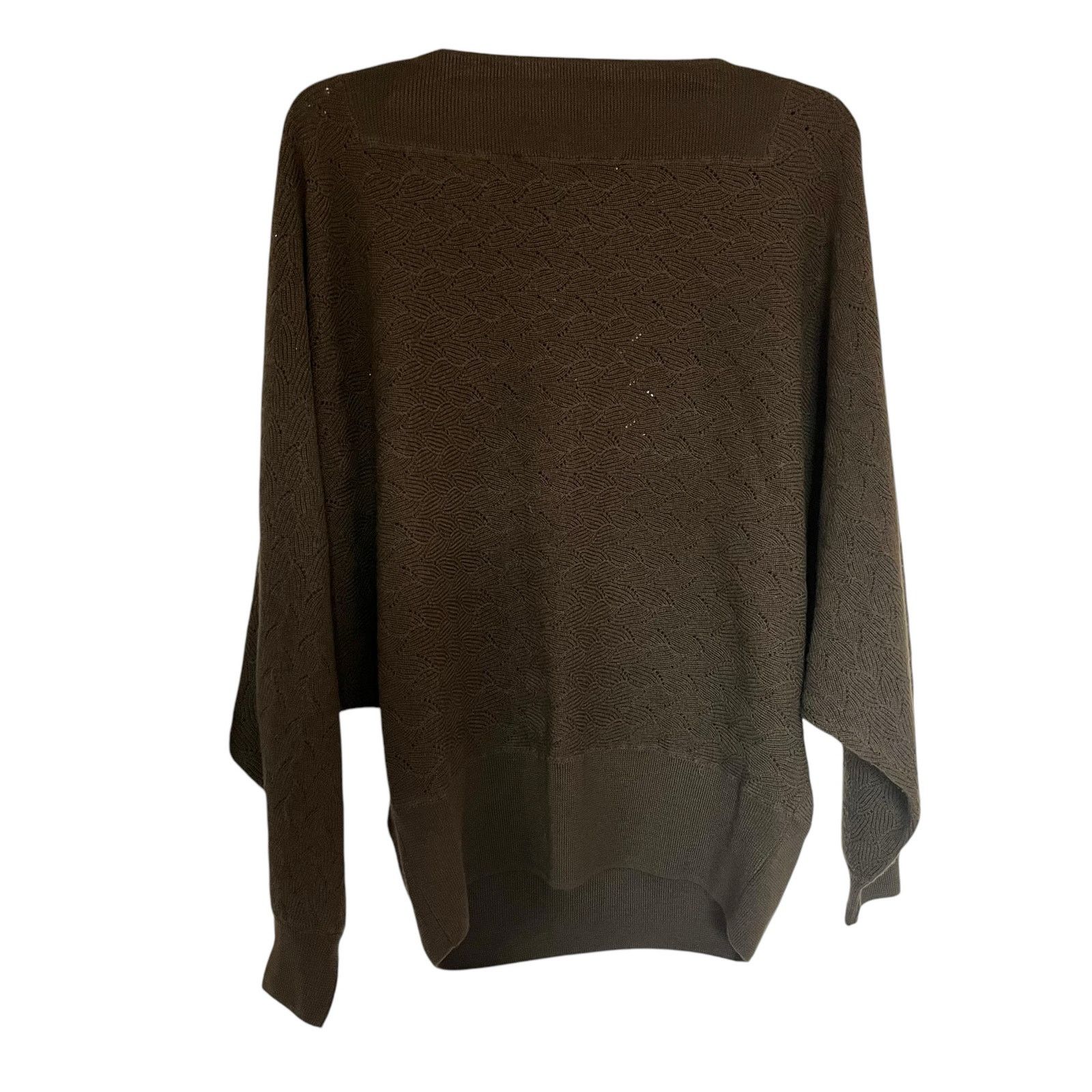 Trina Turk Trina Turk Halima Blouson Knit Cypress Green Wool Sweater Size L / US 10 / IT 46 - 5 Thumbnail