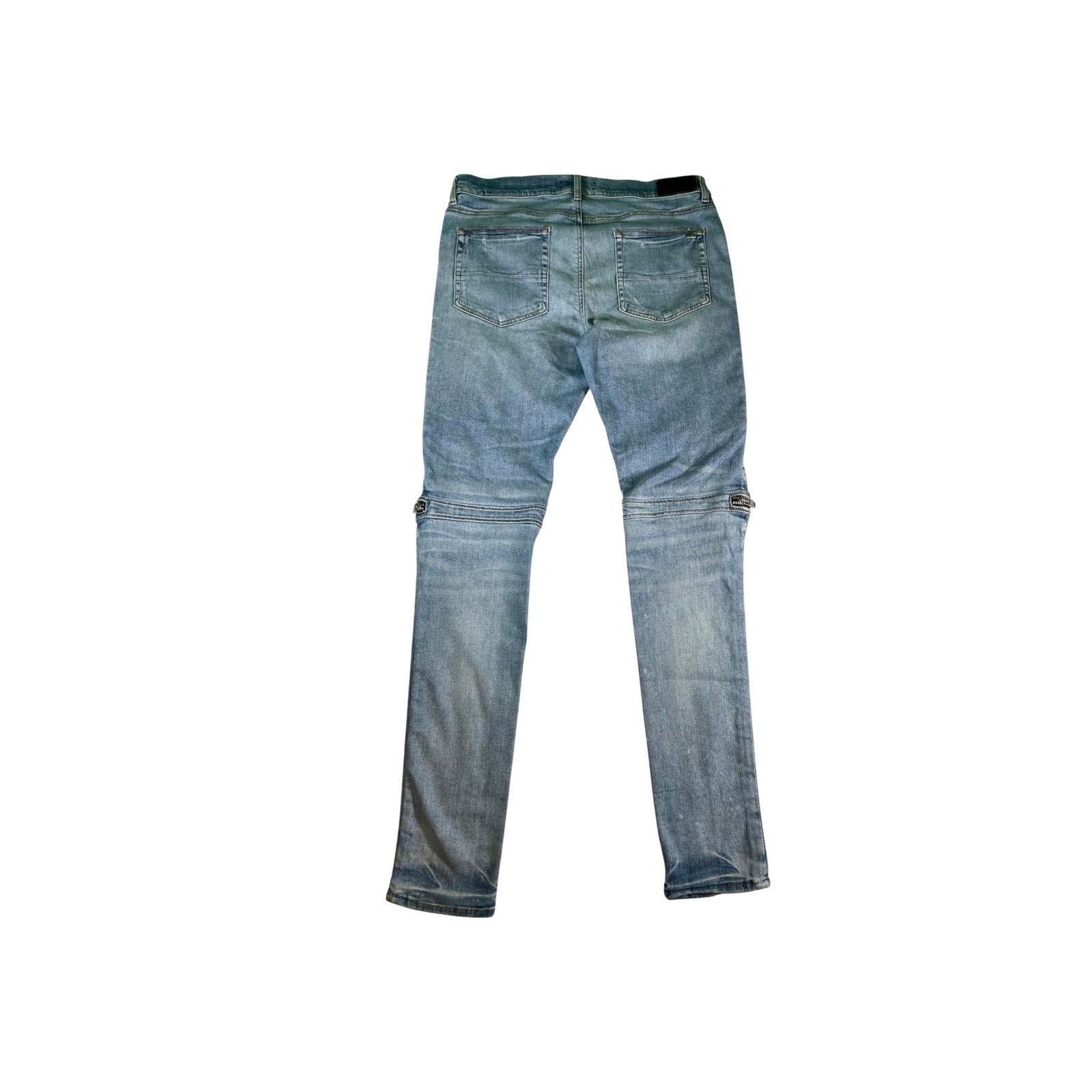 Amiri Amiri "MX2 Paisley Patch" Light Wash & Brown Jeans Size US 38 / EU 54 - 2 Thumbnail