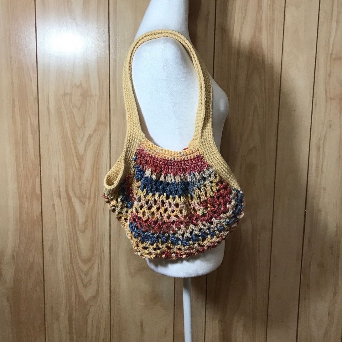 Handmade NWT Handmade Crocheted Medium Mesh Market Bag by Dawny Size ONE SIZE - 1 Thumbnail
