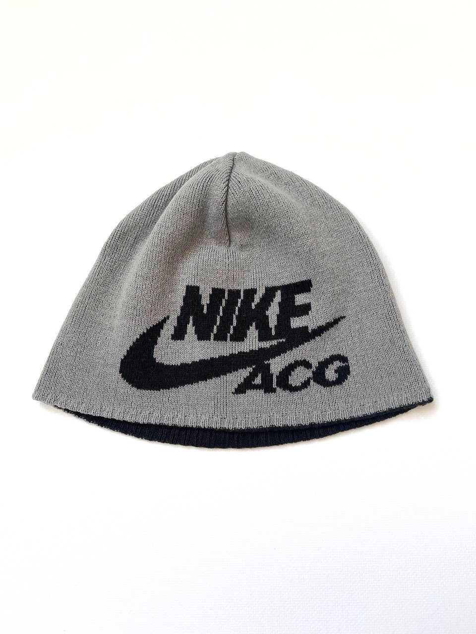 Vintage Nike Acg print logo reversible beanie winter hat
