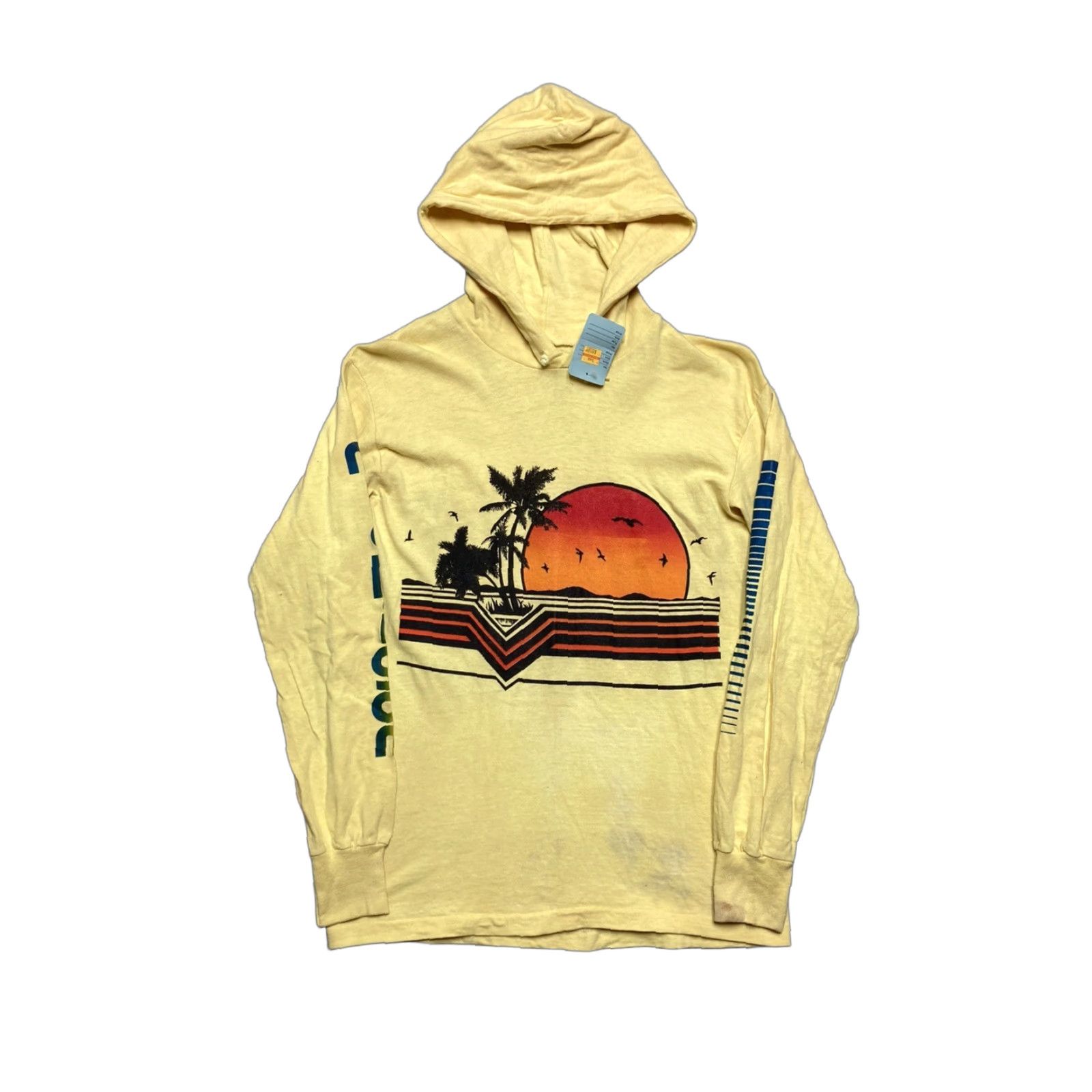 Doublet VINTAGE Michigan Vintage 1970’s surf graphic double sided shirt hoodie cotton NOS College House Small S Yellow Men T-Shirt Size US S / EU 44-46 / 1 - 1 Thumbnail