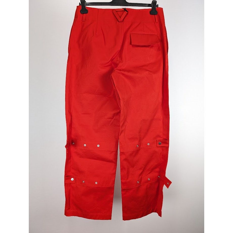 Bottega Veneta o1rshd1 Cotton Twill Sanded Trouser in Red Size US 34 / EU 50 - 9 Thumbnail