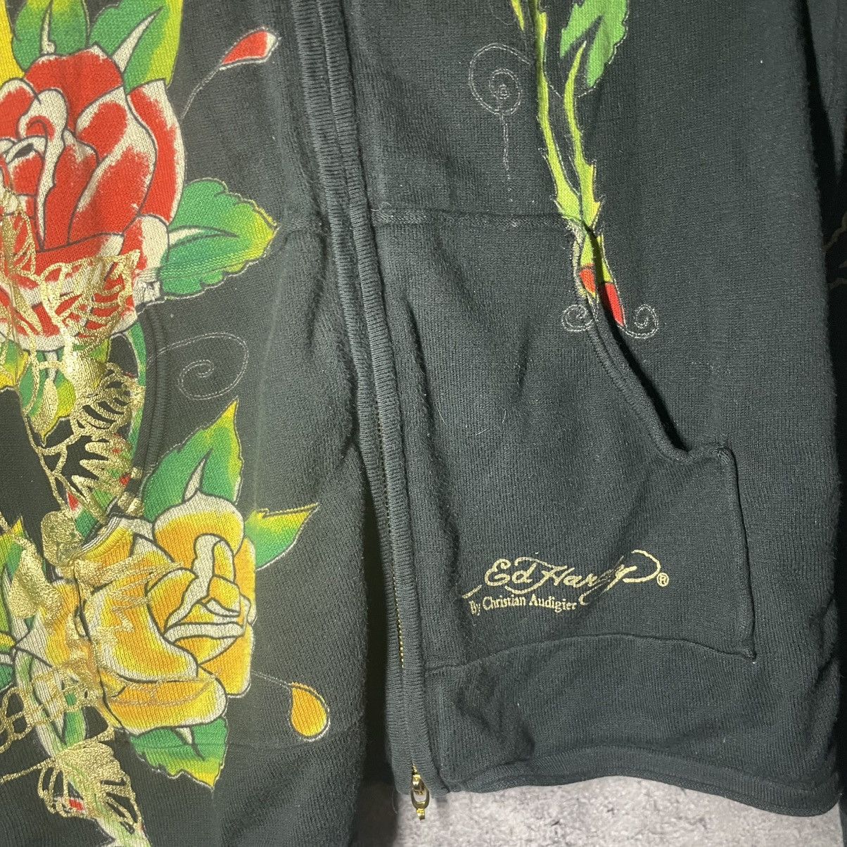 Christian Audigier × Ed Hardy × Vintage Vintage Ed Hardy by Christian Audigier Hoodie Y2K Size M / US 6-8 / IT 42-44 - 8 Thumbnail