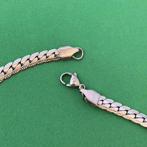 Jewelry Titanium Steel Link Chain Necklace for Men Women Size ONE SIZE - 3 Thumbnail