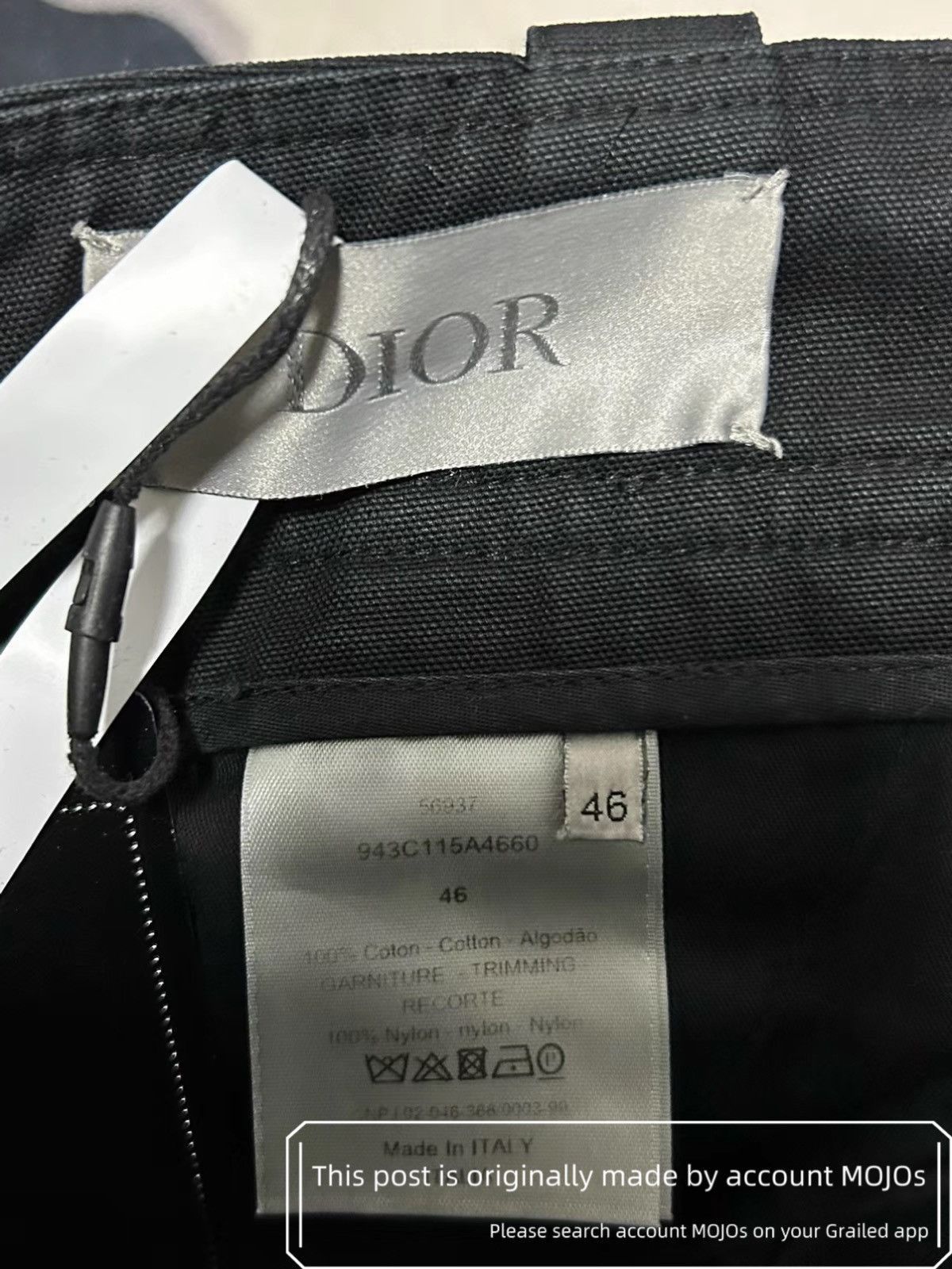 Dior Sz 46 Dior Metal Logo Label Cargo mojos1127 Size US 30 / EU 46 - 6 Thumbnail