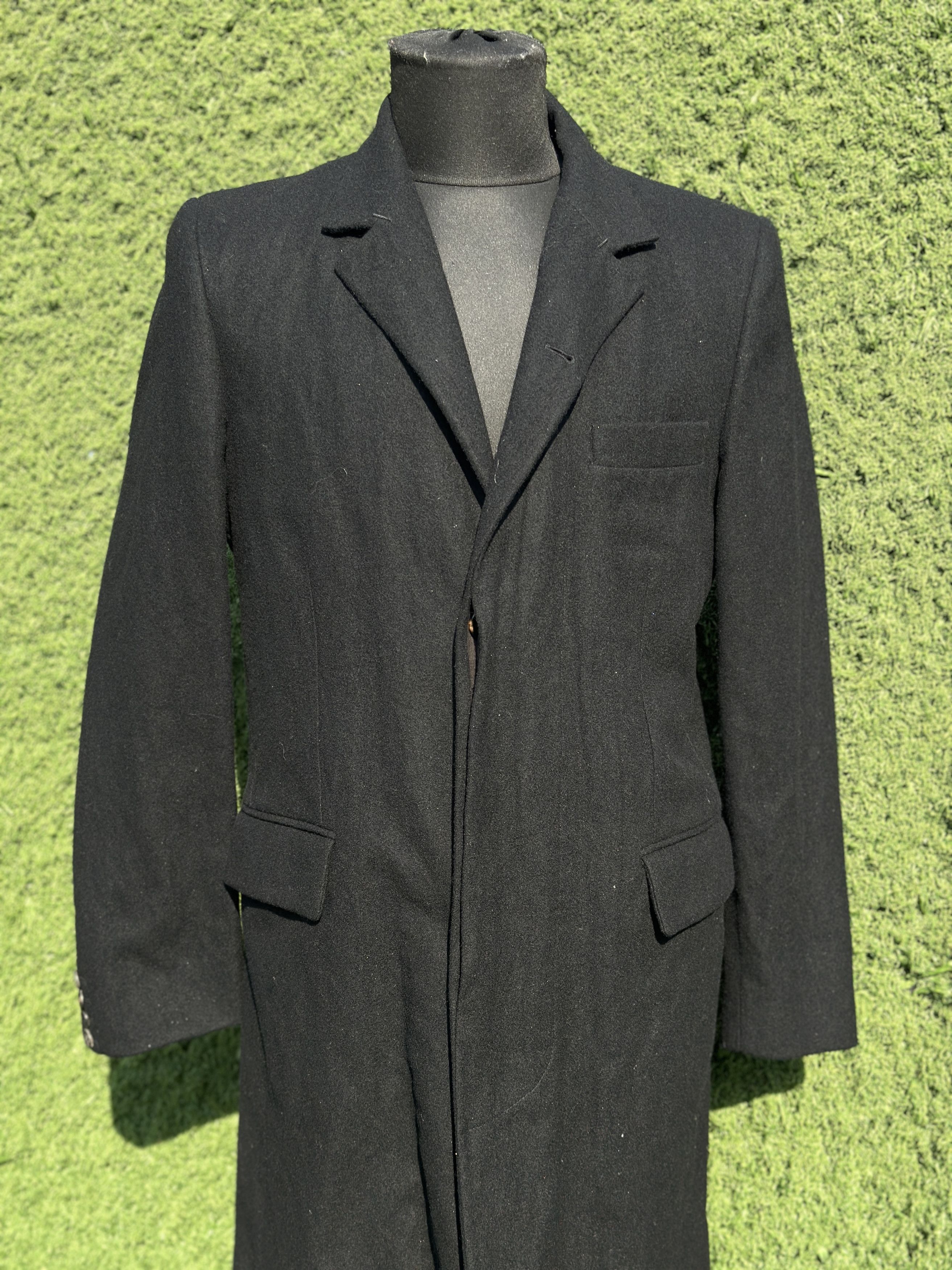 Ann Demeulemeester Ann Demeulemeester Wool Tailored Overcoat Coat Size M Size US M / EU 48-50 / 2 - 6 Thumbnail