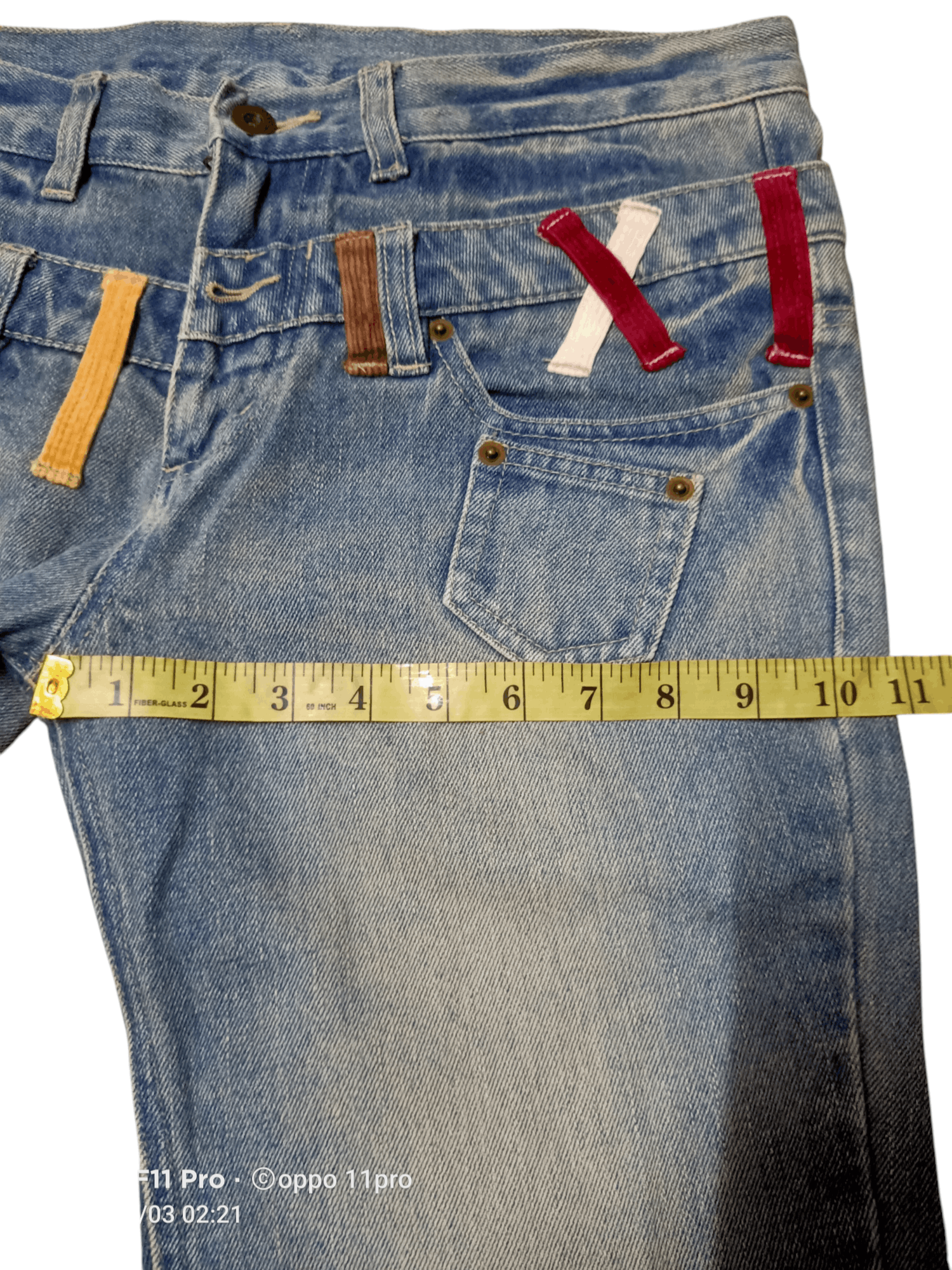 If Six Was Nine × Japanese Brand × Le Grande Bleu (L.G.B.) Unbrand Double Waist Flare Denim Size US 34 / EU 50 - 9 Thumbnail