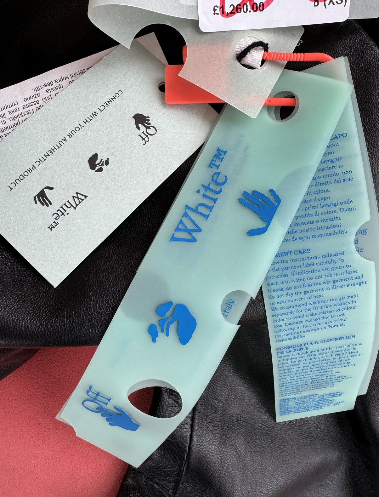 Off-White New Off-White skinny-flared leather trousers, size XS int Size 26" / US 2 / IT 38 - 7 Thumbnail