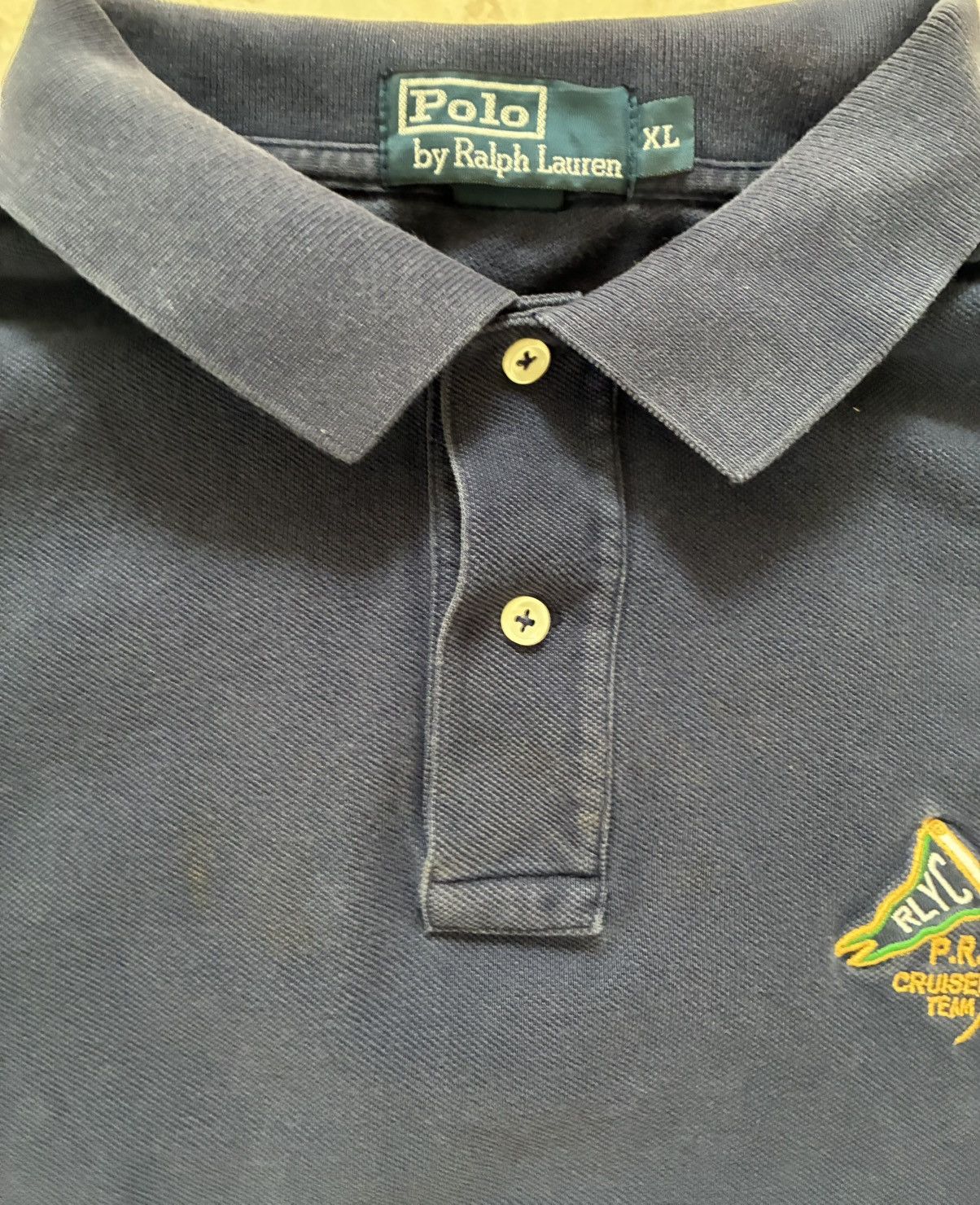 Polo Ralph Lauren RARE Vintage Ralph Lauren Patchwork Polo Size US XL / EU 56 / 4 - 4 Thumbnail