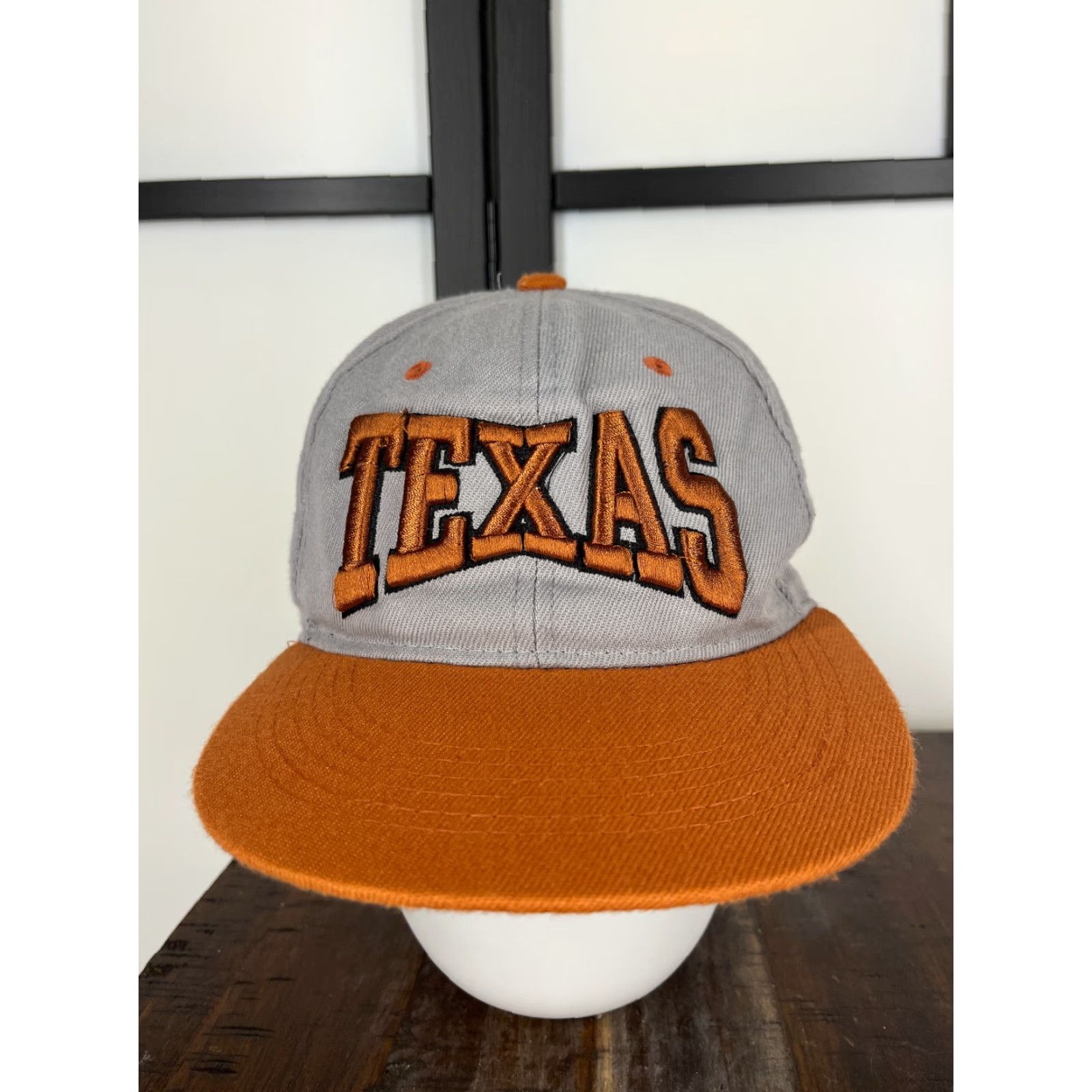 Vintage Texas Hat Cap Snap Back Adult Brown Gray Polyester Size ONE SIZE - 2 Thumbnail