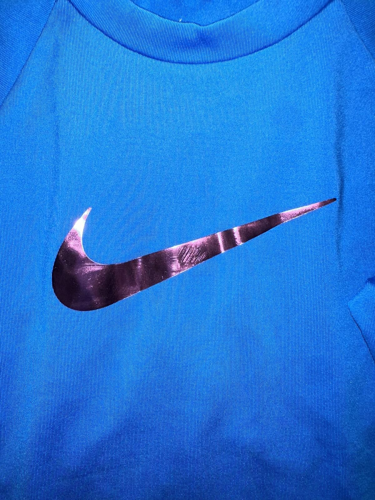 Nike Nike Big Kids (Girl’s) Essential Long Sleeve Hydroguard Blue Shirt Size XXS / US 00 / IT 34 - 4 Thumbnail
